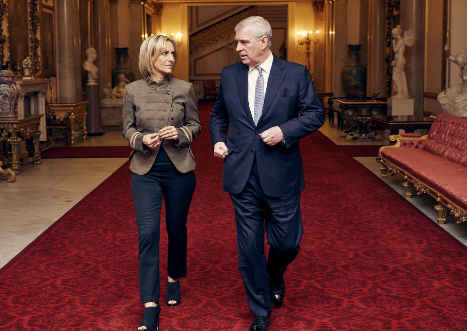 READY FOR MY CLOSE-UP: Prince Andrew with Emily Maitlis before that BBC interview