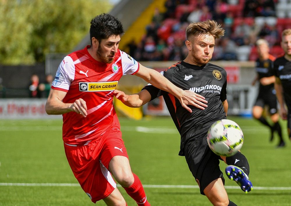 POSITIVE PERFORMANCE: The Reds edged out Carrick with a late winner