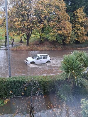 WATCH: Flooding causing disruption across Belfast for motorists