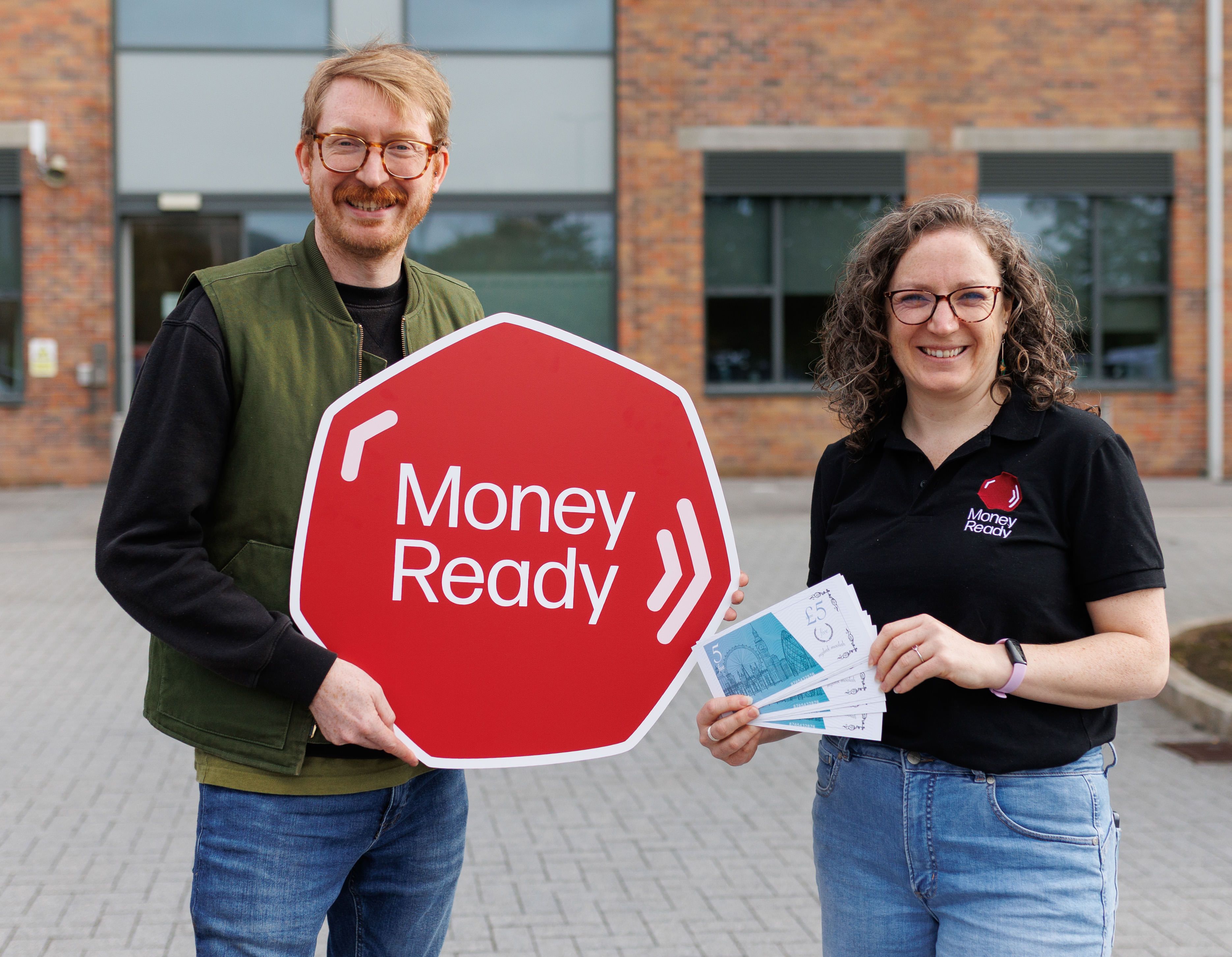ADVICE: Angela Hillan, Money Ready’s Northern Ireland Manager, with Neil Allen, Innovation Manager at Innovation Factory