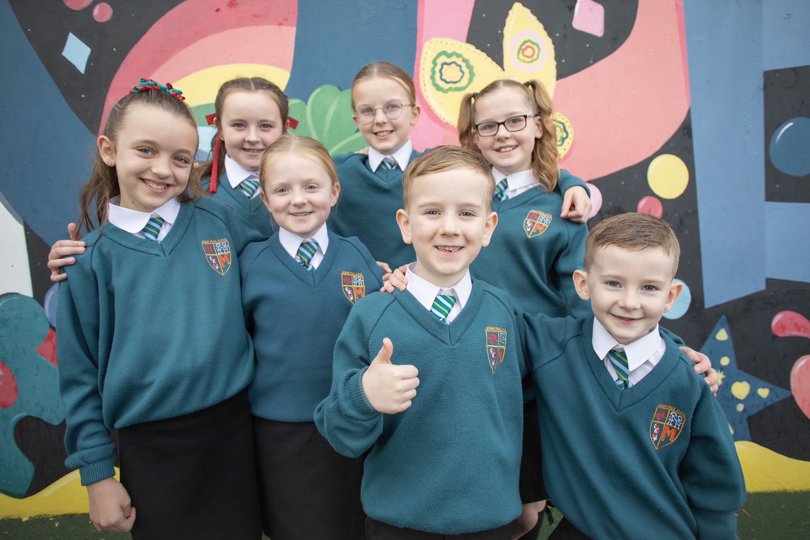 YOUNG STARS: The young pupils from John Paul II Primary School