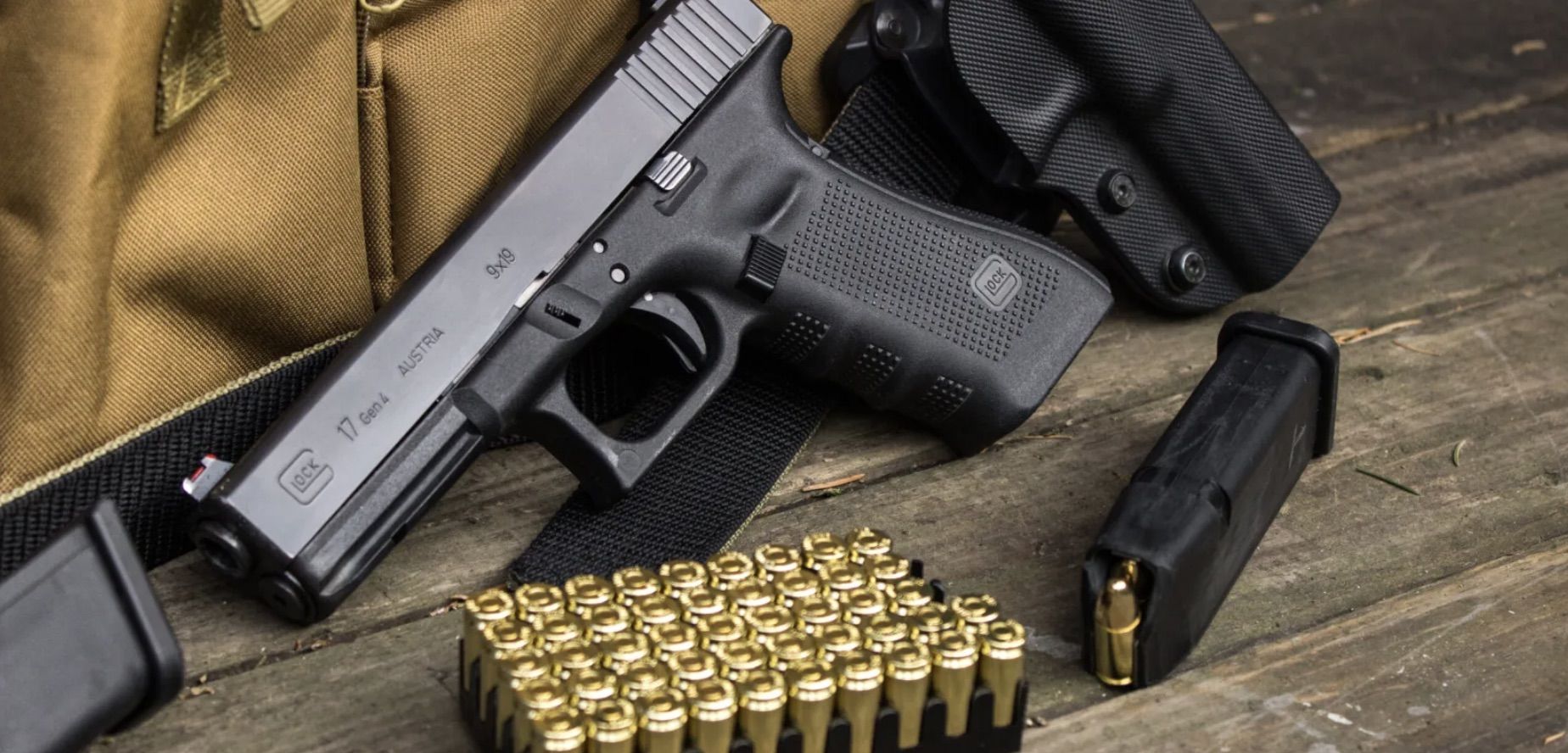 STANDARD ISSUE: The Glock 17 uses 9mm ammunition, 40,000 rounds of which have gone missing from a PSNI training facility in Antrim