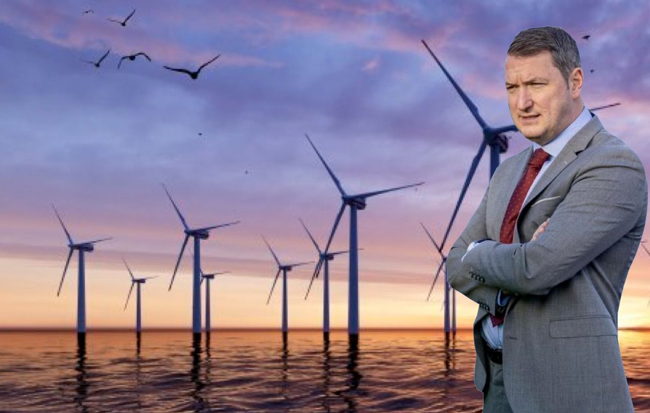 POSITIVE NEWS: John Finucane has welcomed the £100 million Belfast Harbour plan, which has wind power at its centre