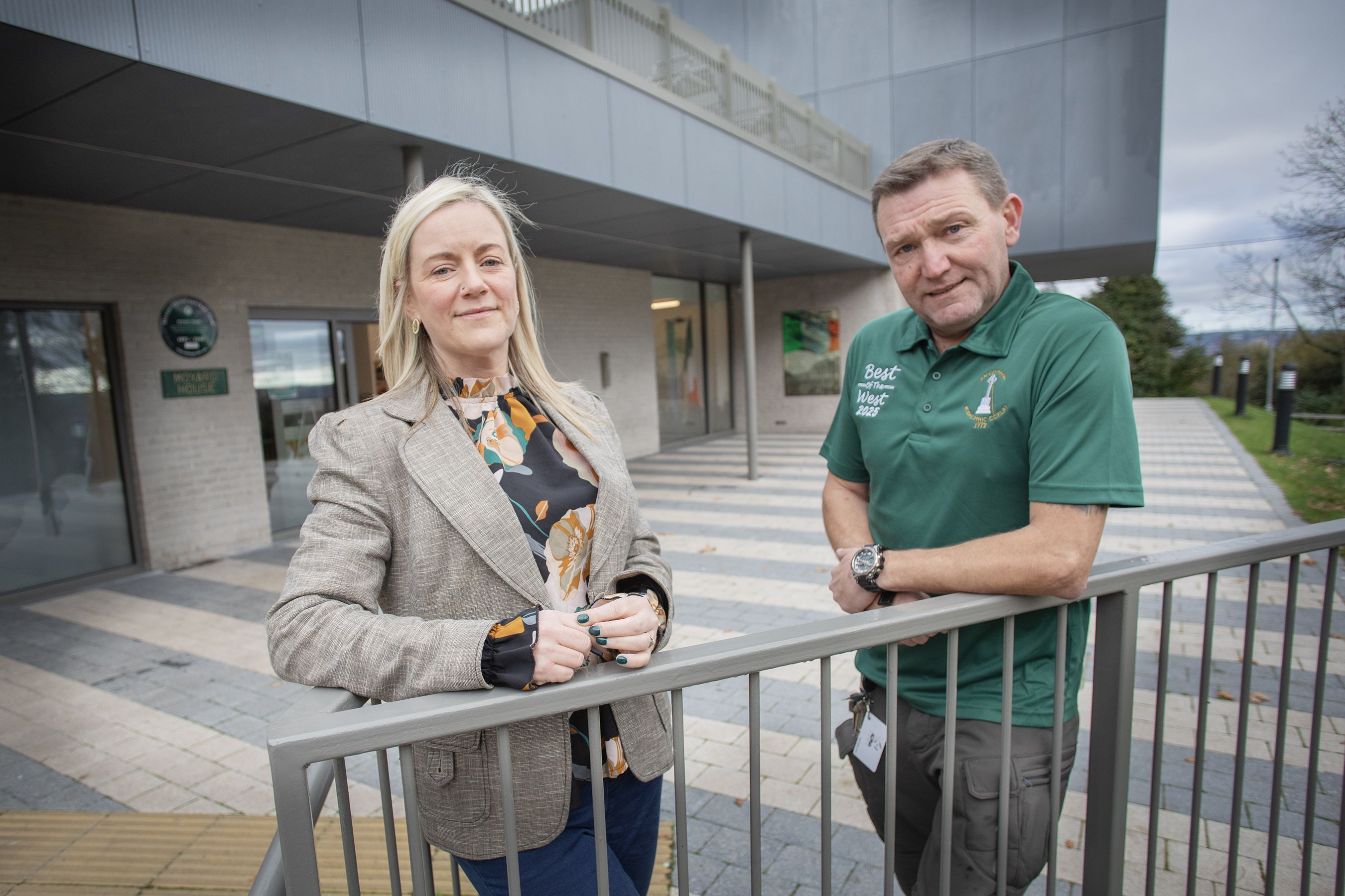 LOOKING TO THE FUTURE: Roddy\'s committee member Constance Gough-Cunningham and Marty Spence, club secretary