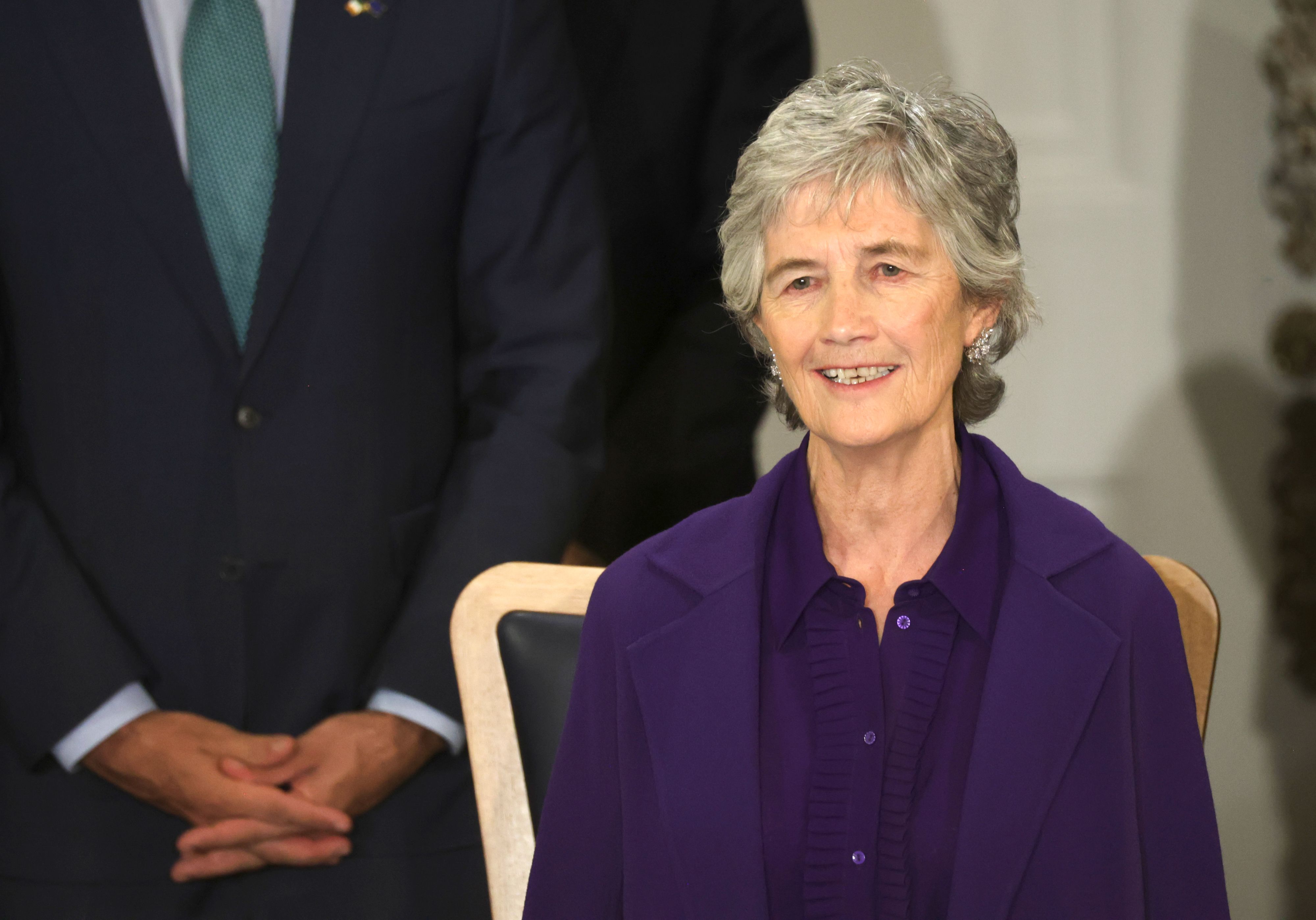 OCCASION:  The inauguration of President Catherine Connolly in St Patrick\'s Hall, Dublin Castle. She will be the 10th president of Ireland