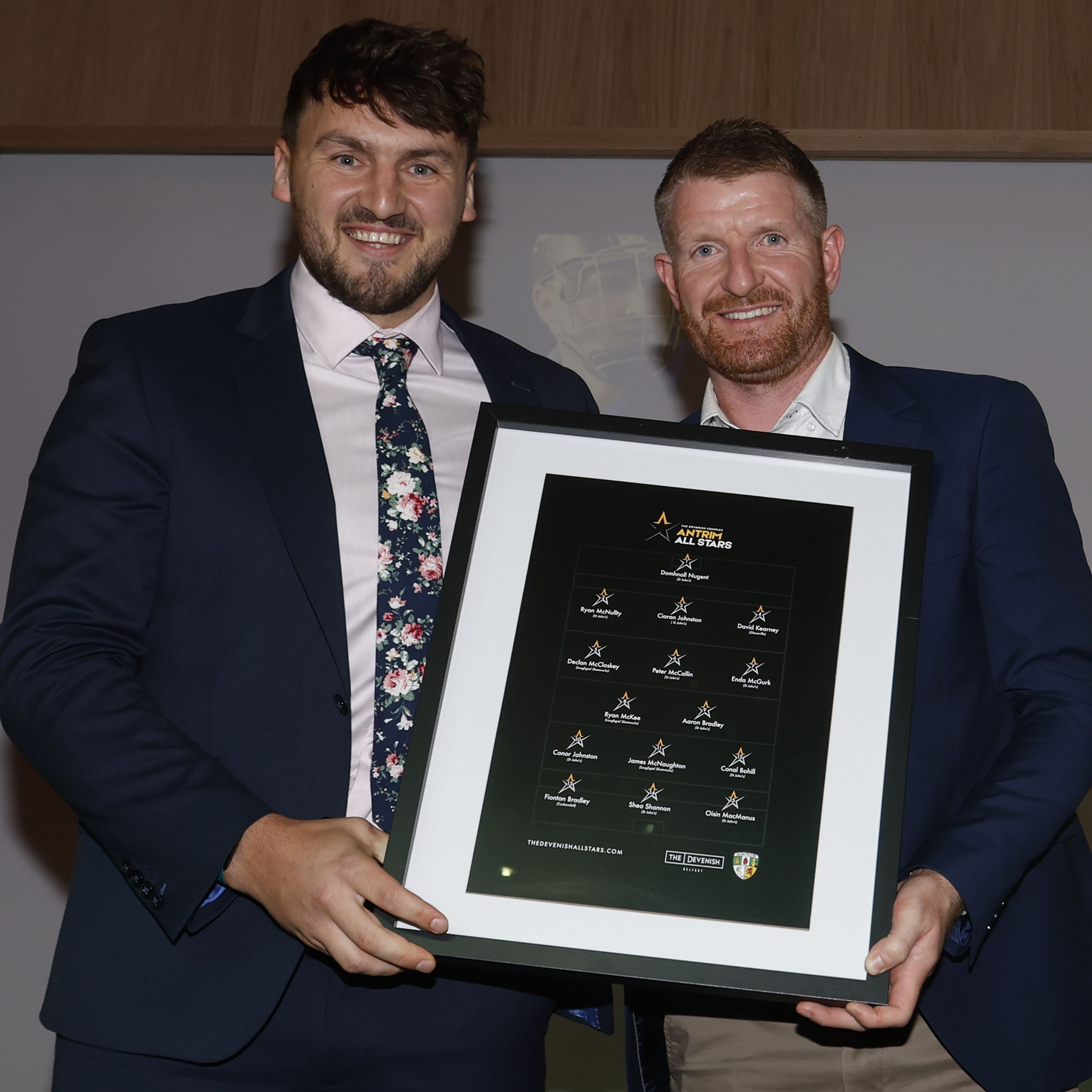 Domnhall Nugent was awarded as the best hurling keeper in Antrim for 2025