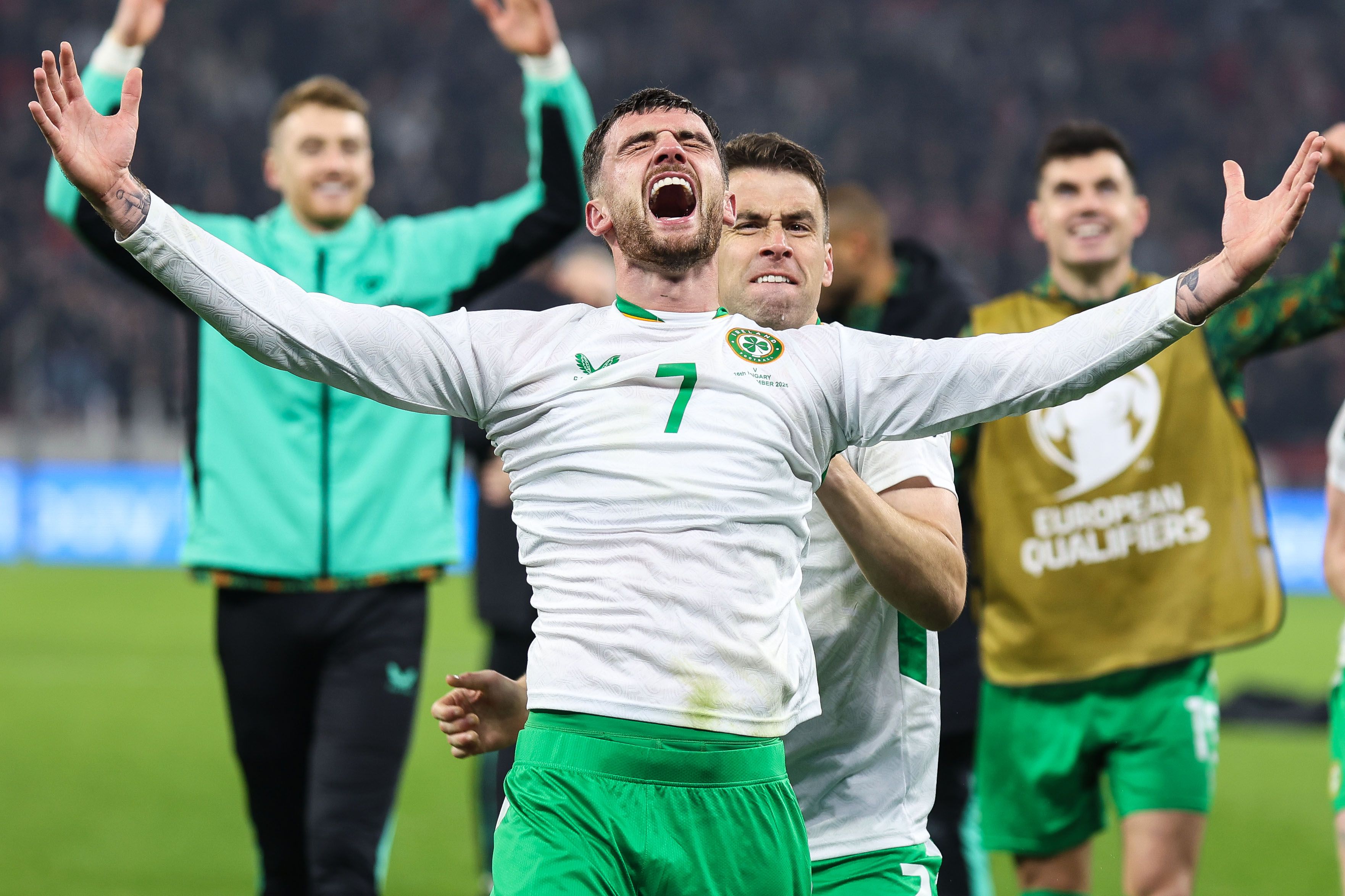 MAIN MAN: Troy Parrott completes his hat-trick and sends Ireland into the World Cup play-offs