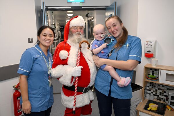 Santa pays a special visit to Royal Hospital for Sick Children
