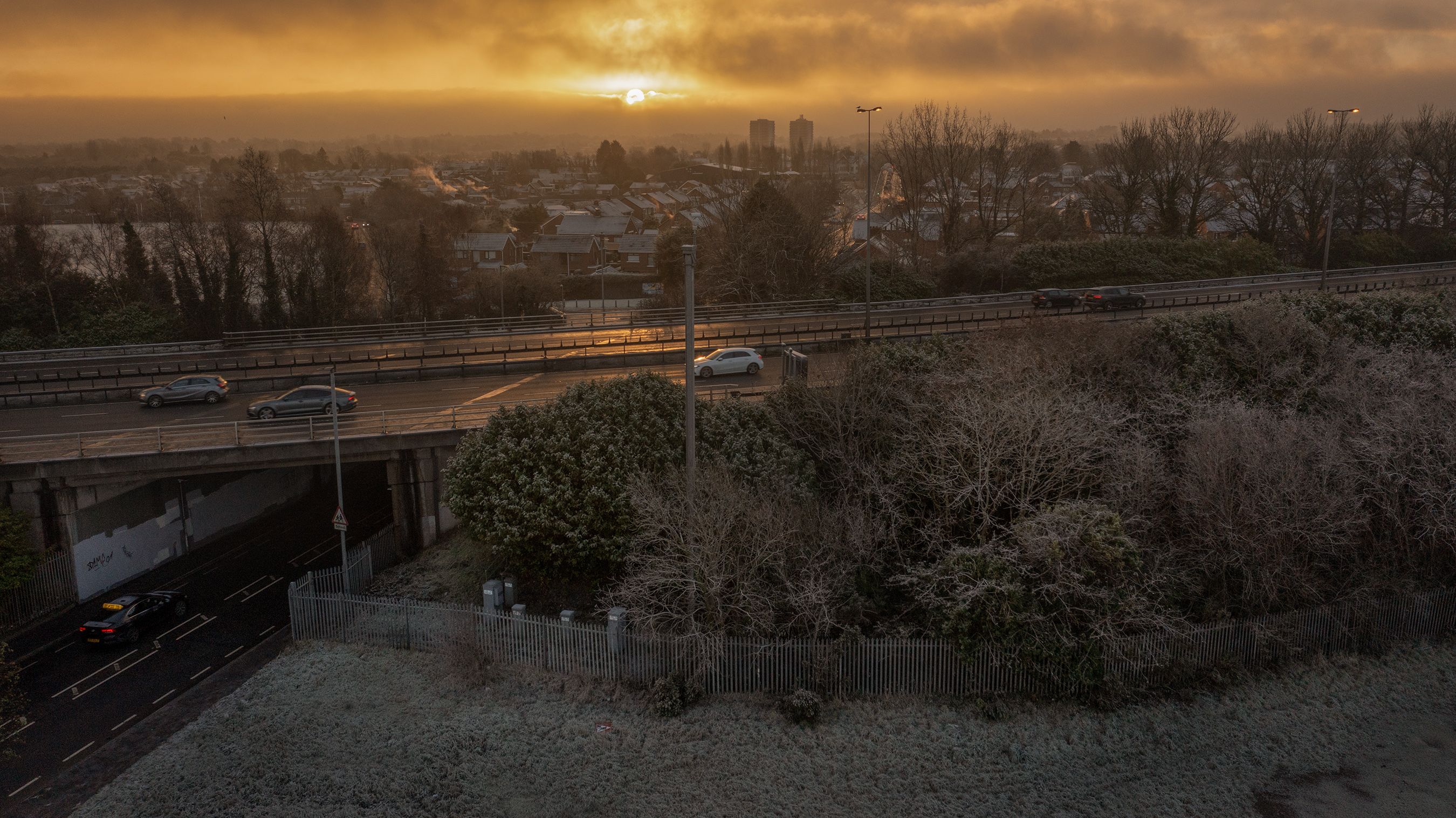 YELLOW WARNING: It will get colder this evening with ice and wintry showers on the way