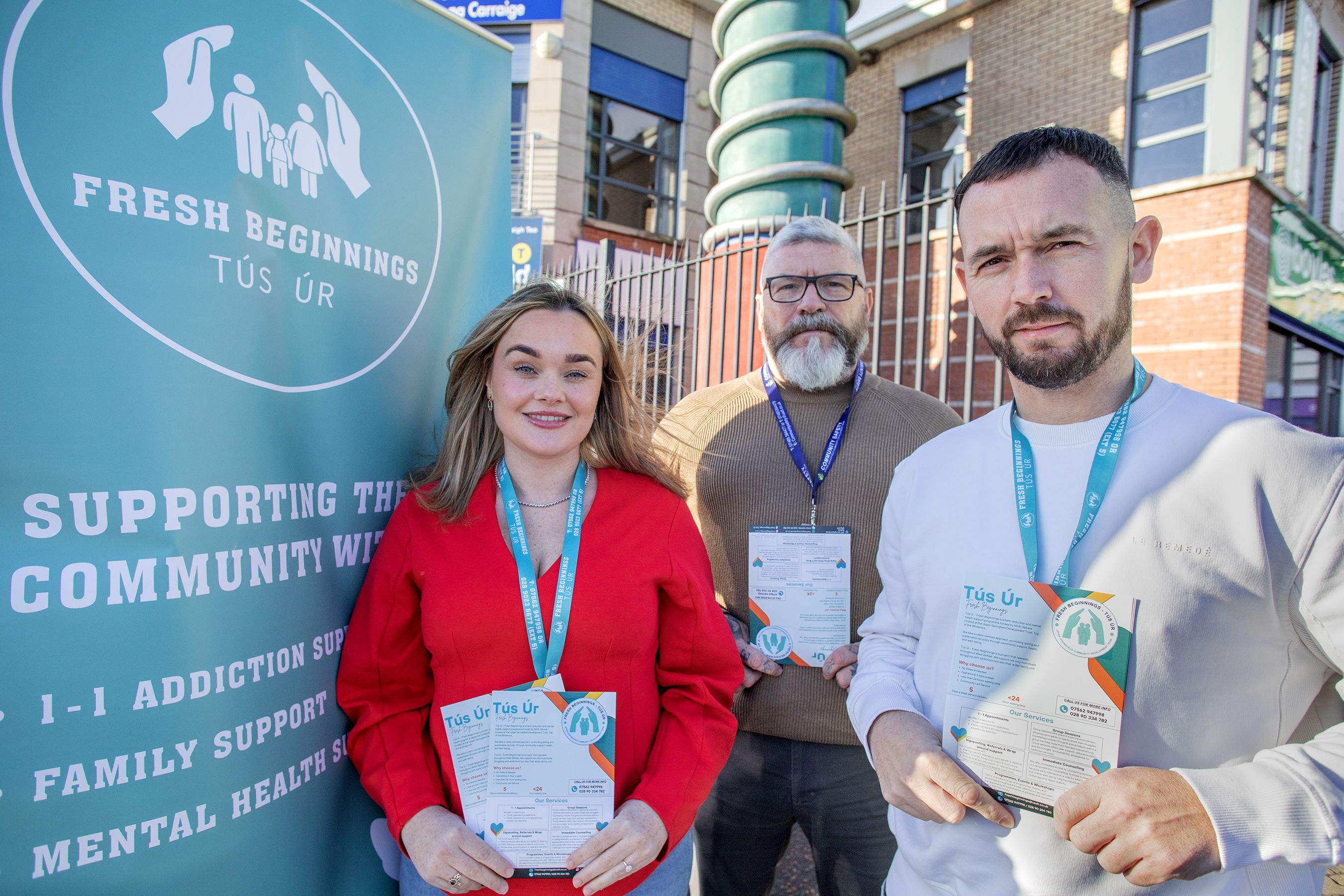 COMMUNITY SUPPORT: Grace Smyth, Dee Donnelly and Michael Donnelly from Upper Springfield Development Trust