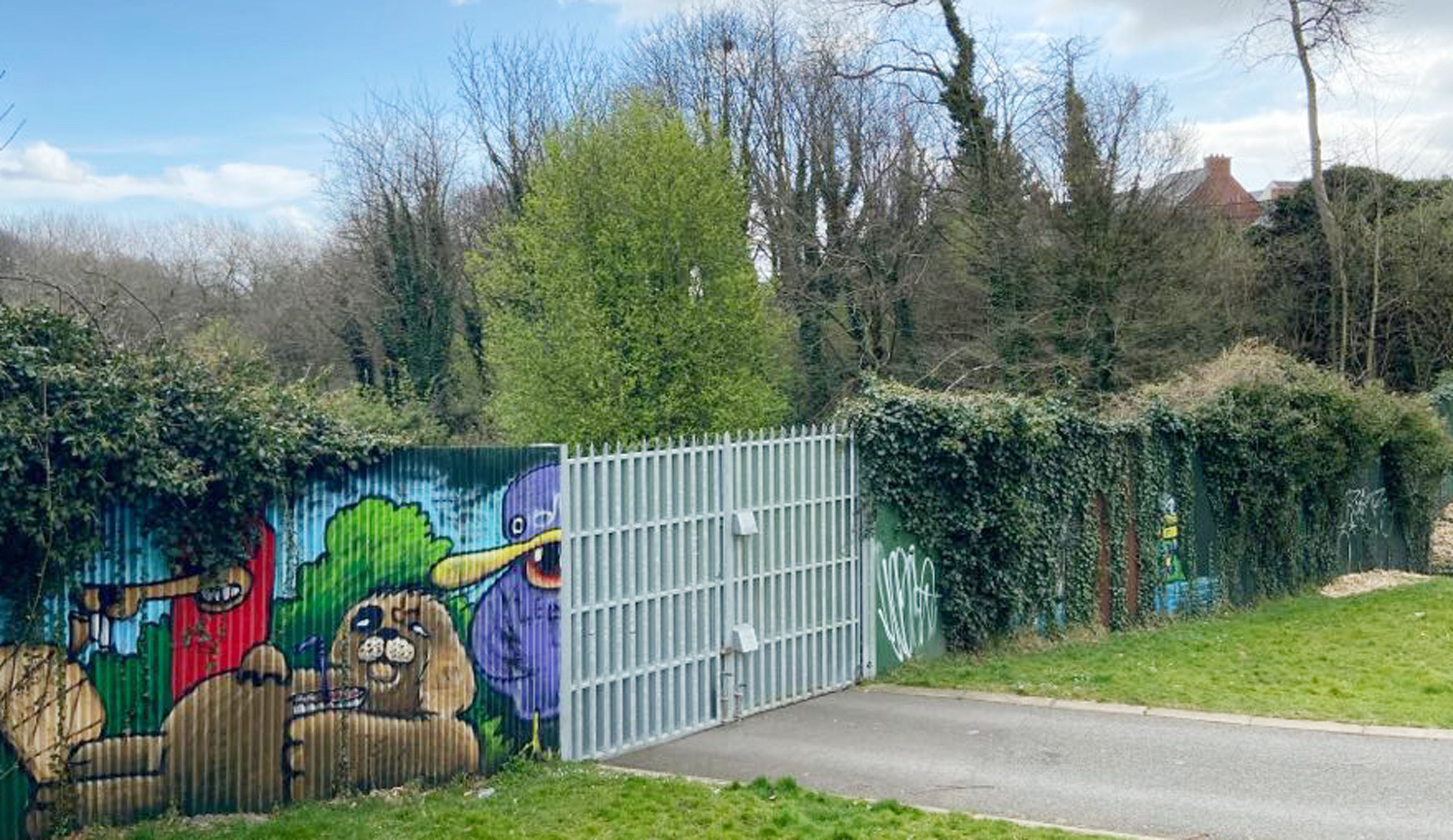 \'SCAR\': The wall currently splits both communities off from each other by running through Alexandra Park