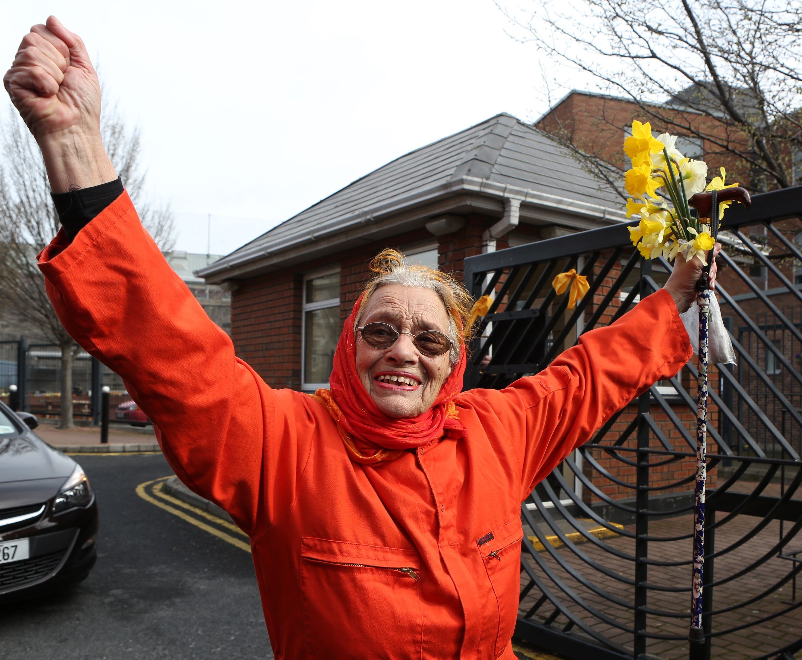 FEARLESS: Margaretta D\'Arcy on her release from Mountjoy Prison in 2014