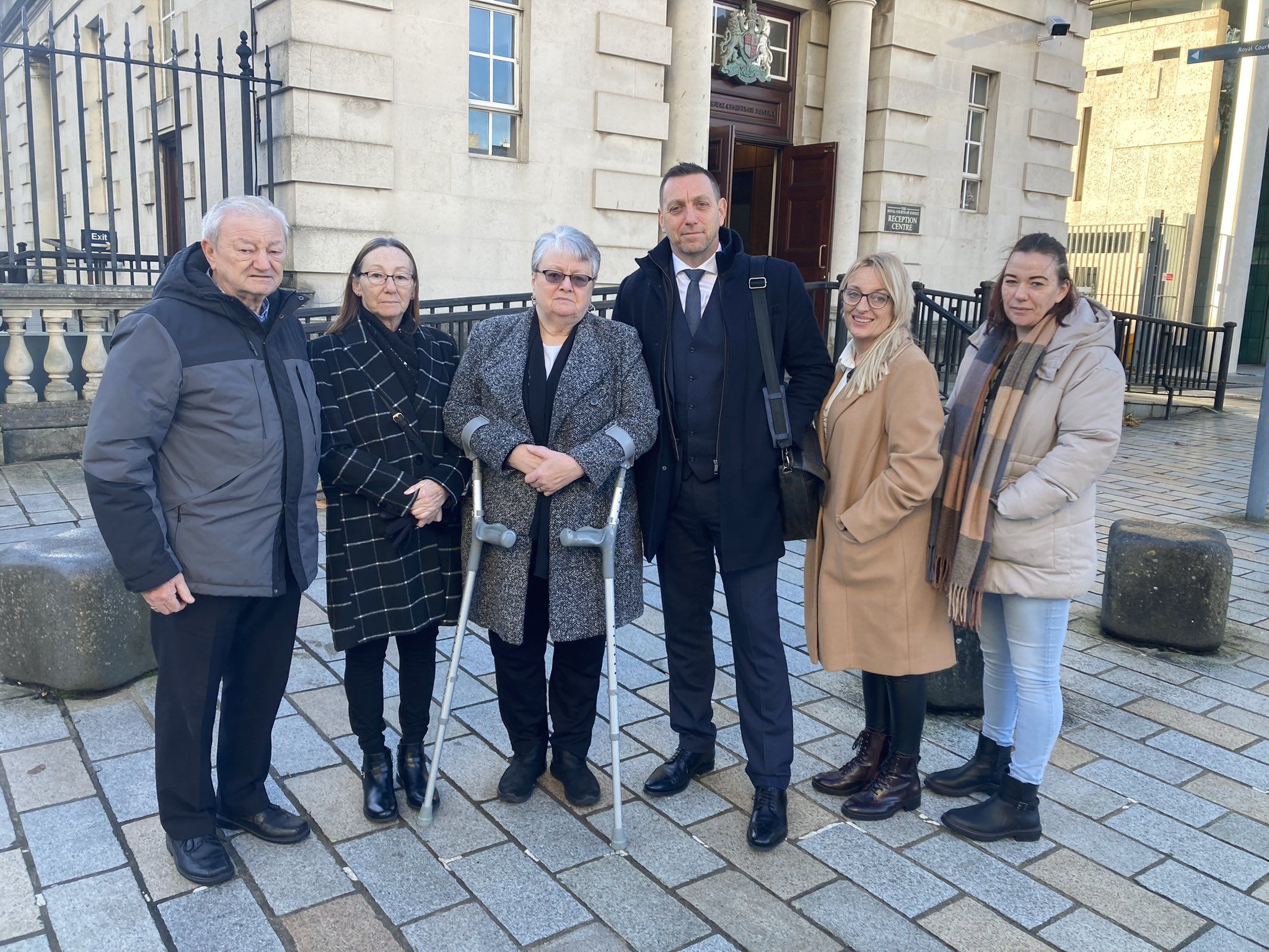 \'LONG JOURNEY\': Michael Neill\'s family outside court with their solicitor Pádraig Ó Muirigh