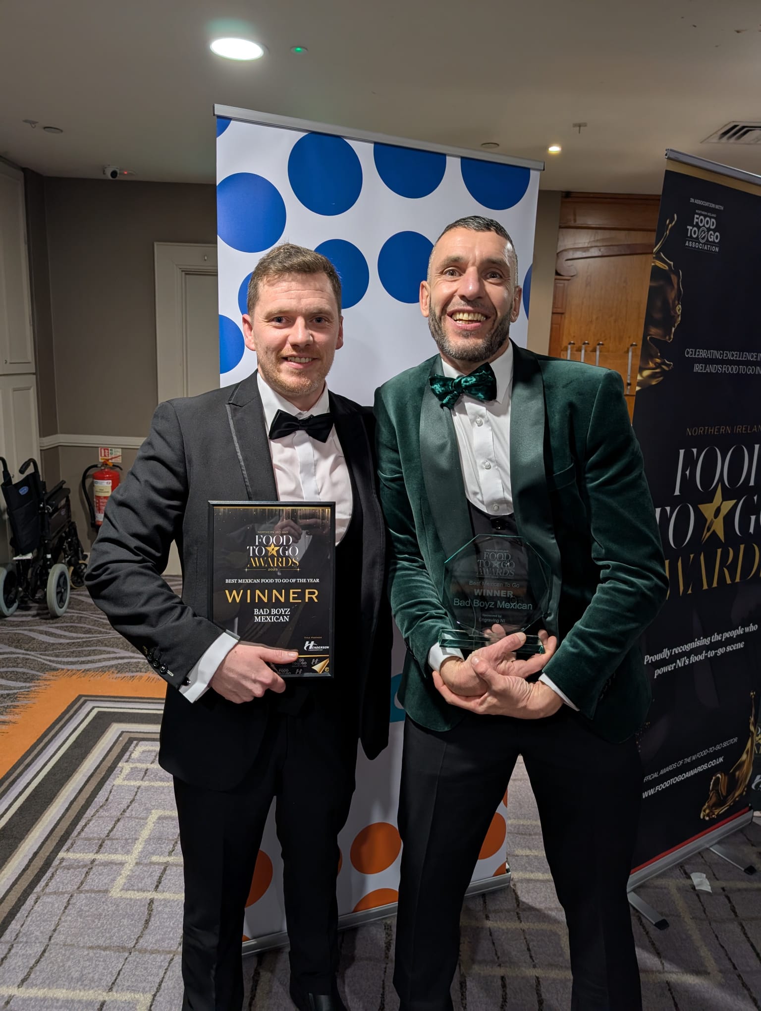 DOUBLE SUCCESS: Damien French and Tomas Fay, business partners at Naan Doughs and Bad Boyz Mexican