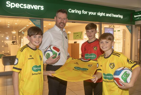 Specsavers Park Centre celebrates fifth season supporting St James’ Swifts Boys Football Team