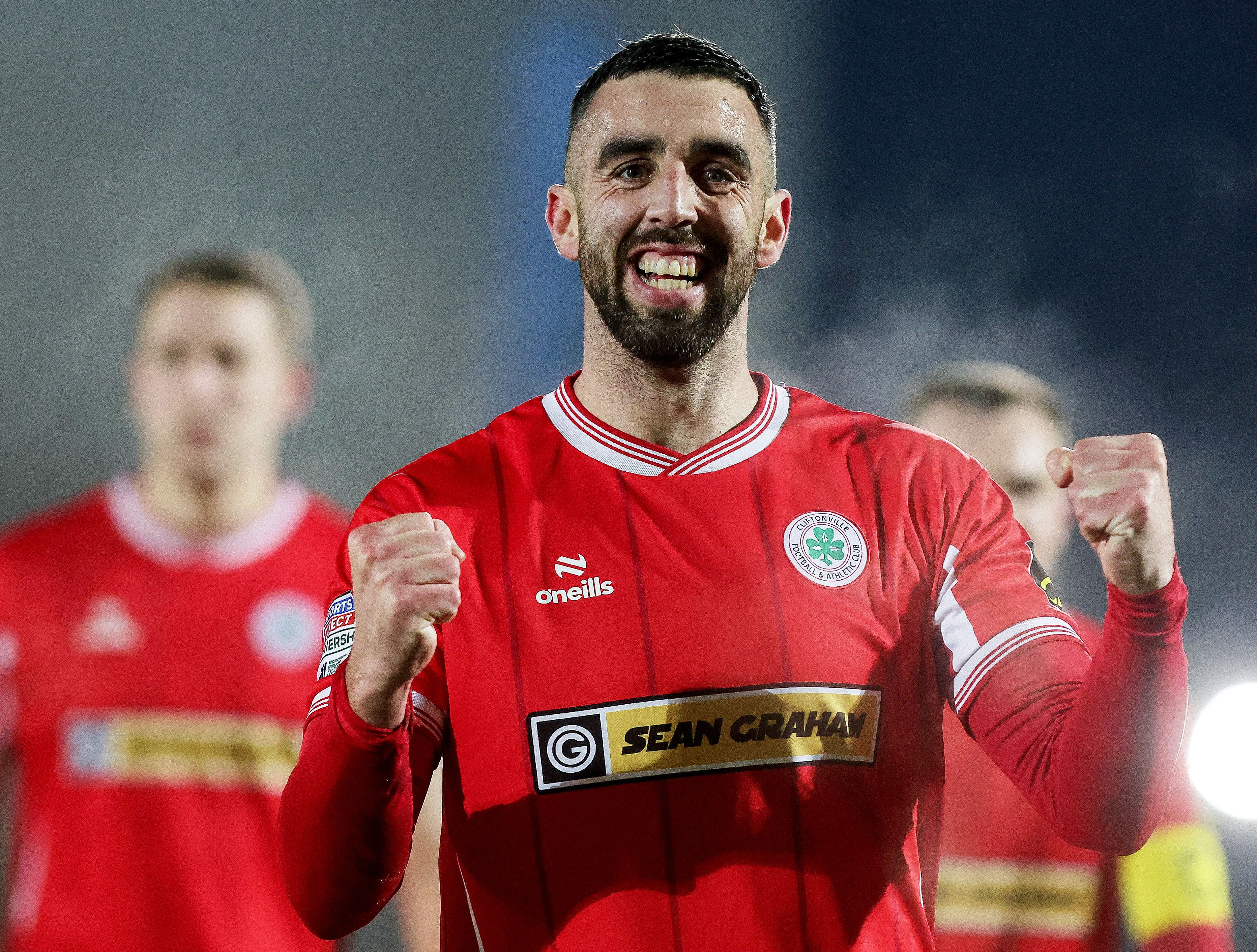 JOE THE GOAL: Joe Gormley celebrates his goal