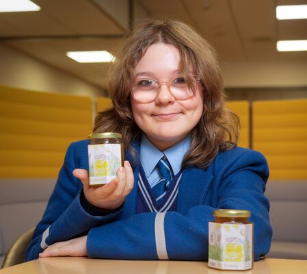 Rathmore pupil buzzing after honey jar design competition win  