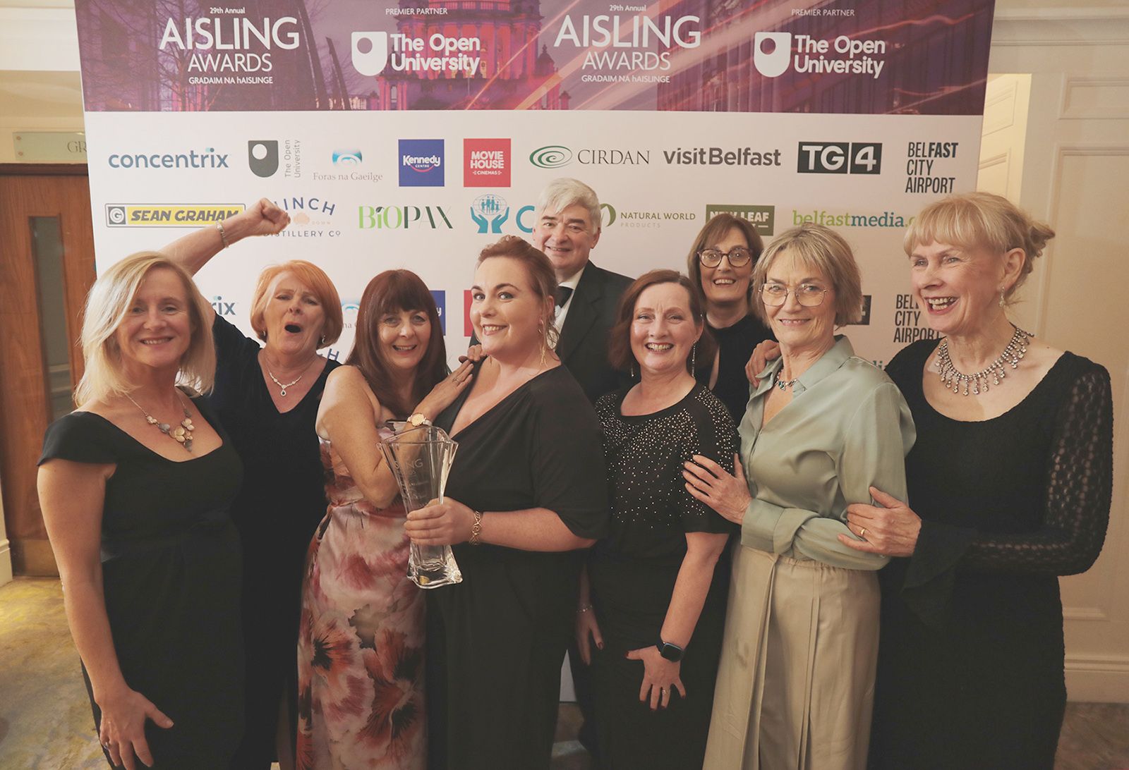 HEALTH AND WELLBEING PROMOTION AWARD: Féile Women's Choir with Hugh Cormican from sponsors Cirdan