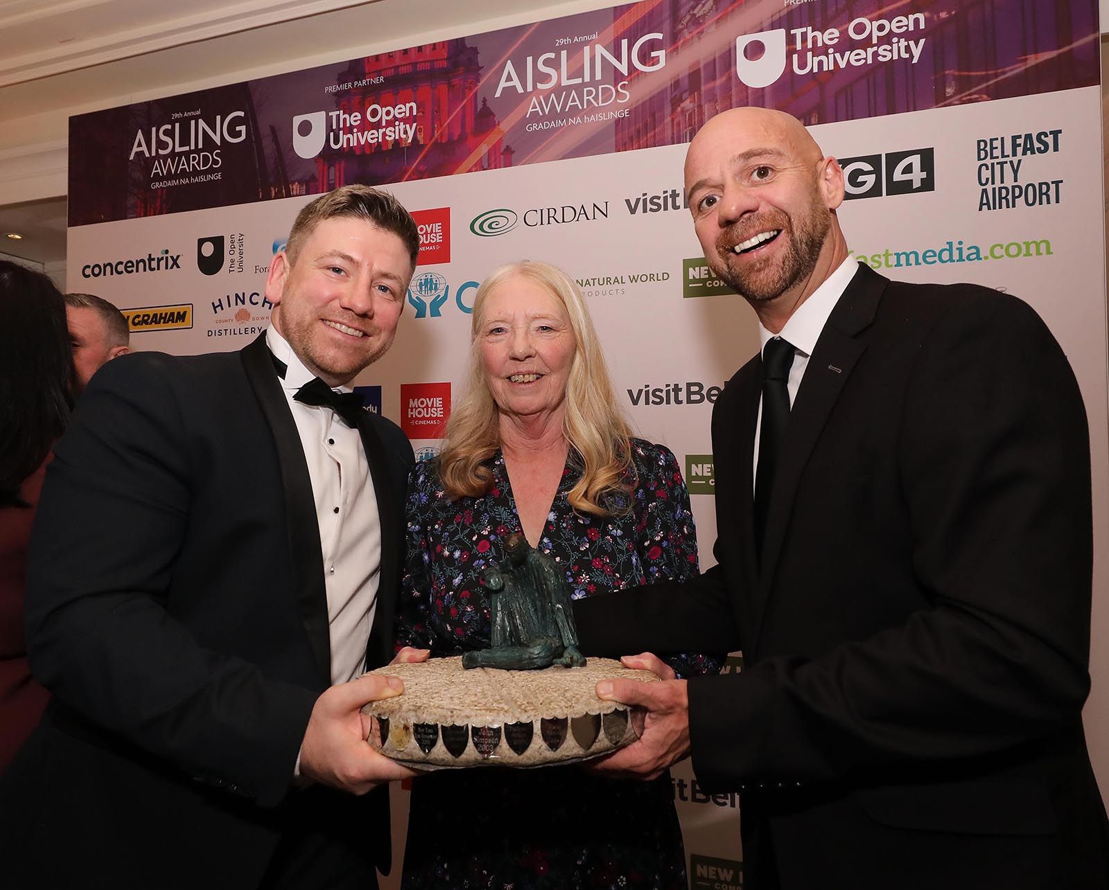 Annie Armstrong (Person of the Year) with Michael Cooper and Cllr Joe Duffy