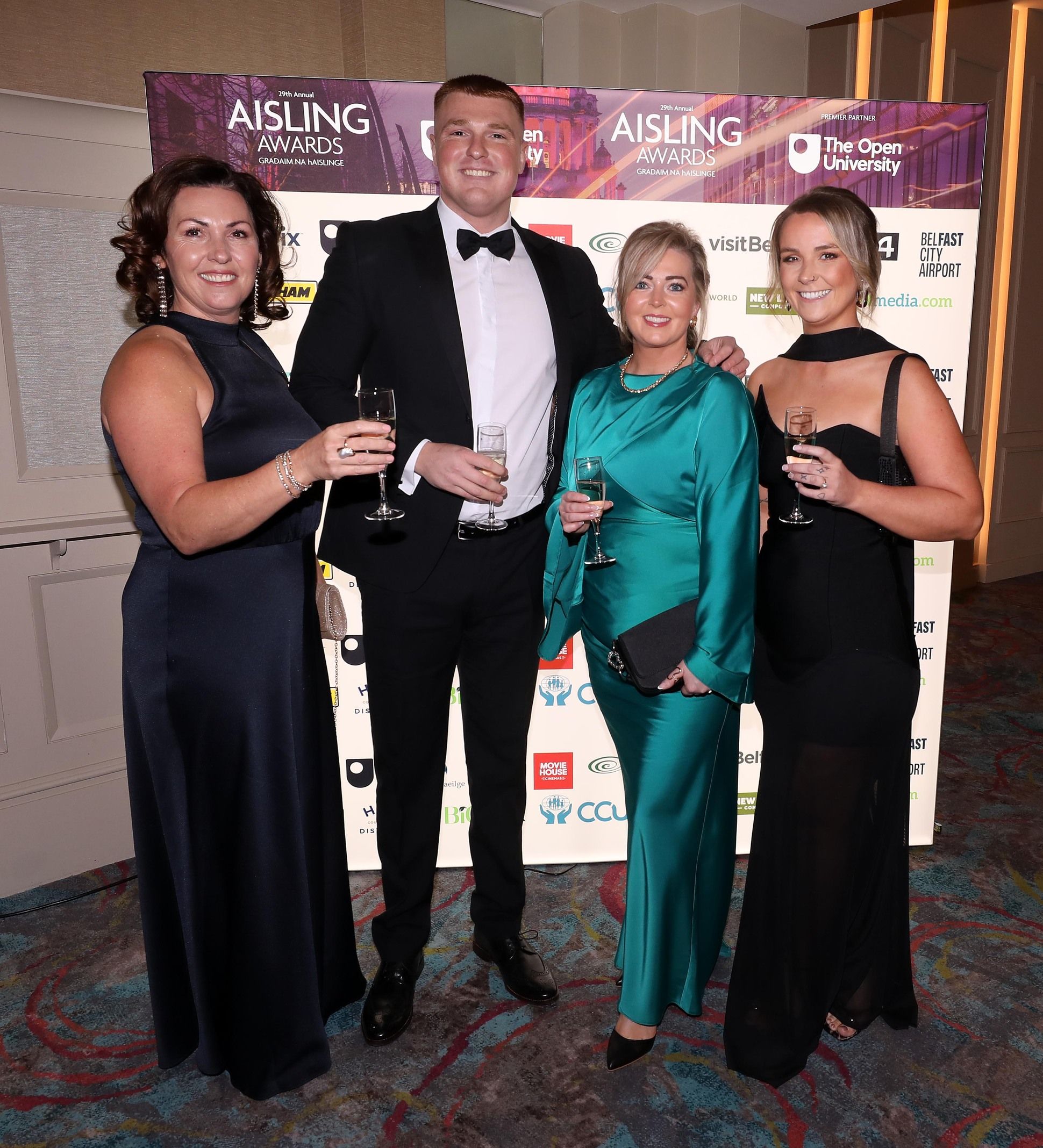 Kiera and James McGuinness, Mandy Donnelly and Aimee Doherty