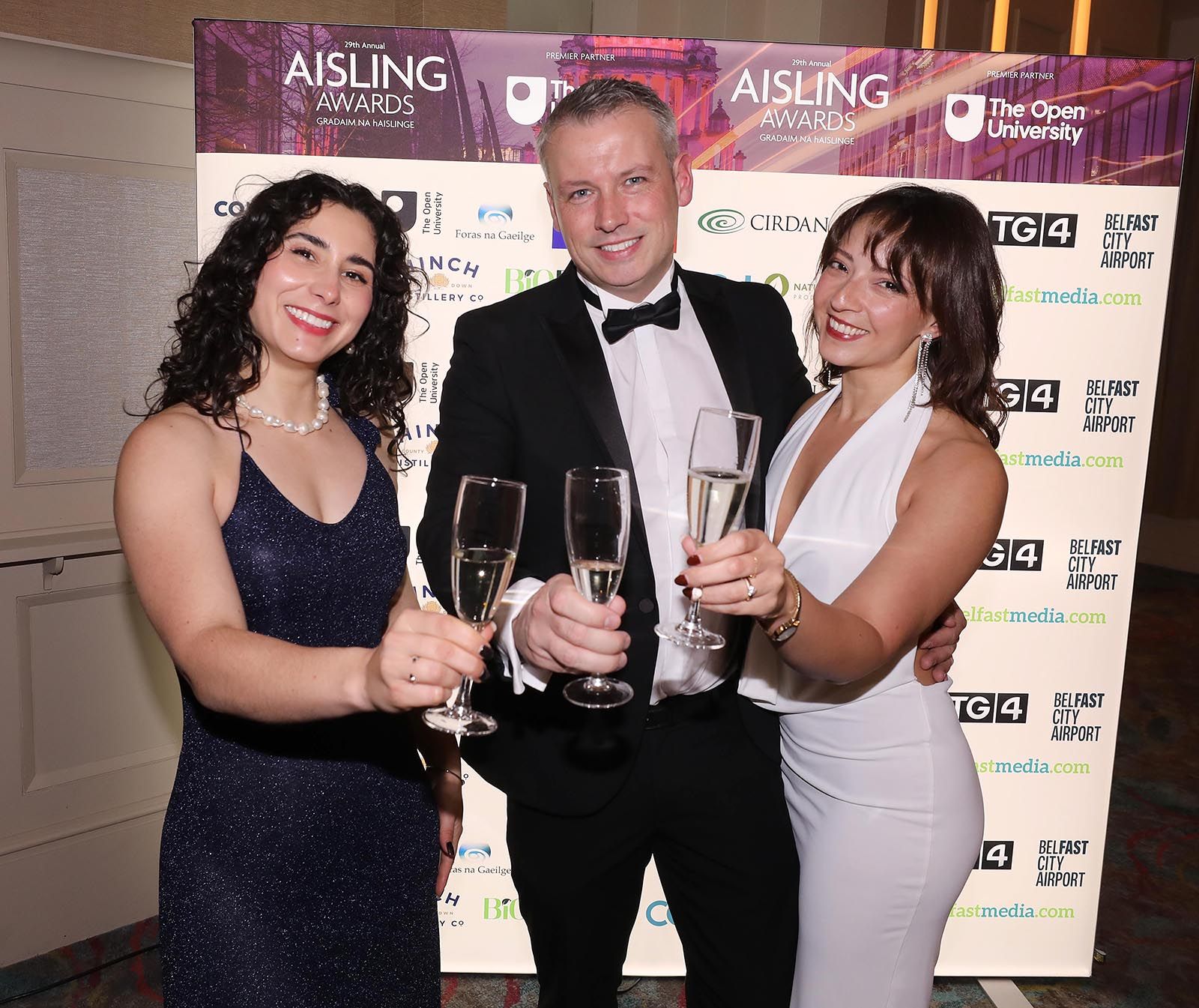 Perla Mansour, Conor McKinney and Valentina Concha-Toro