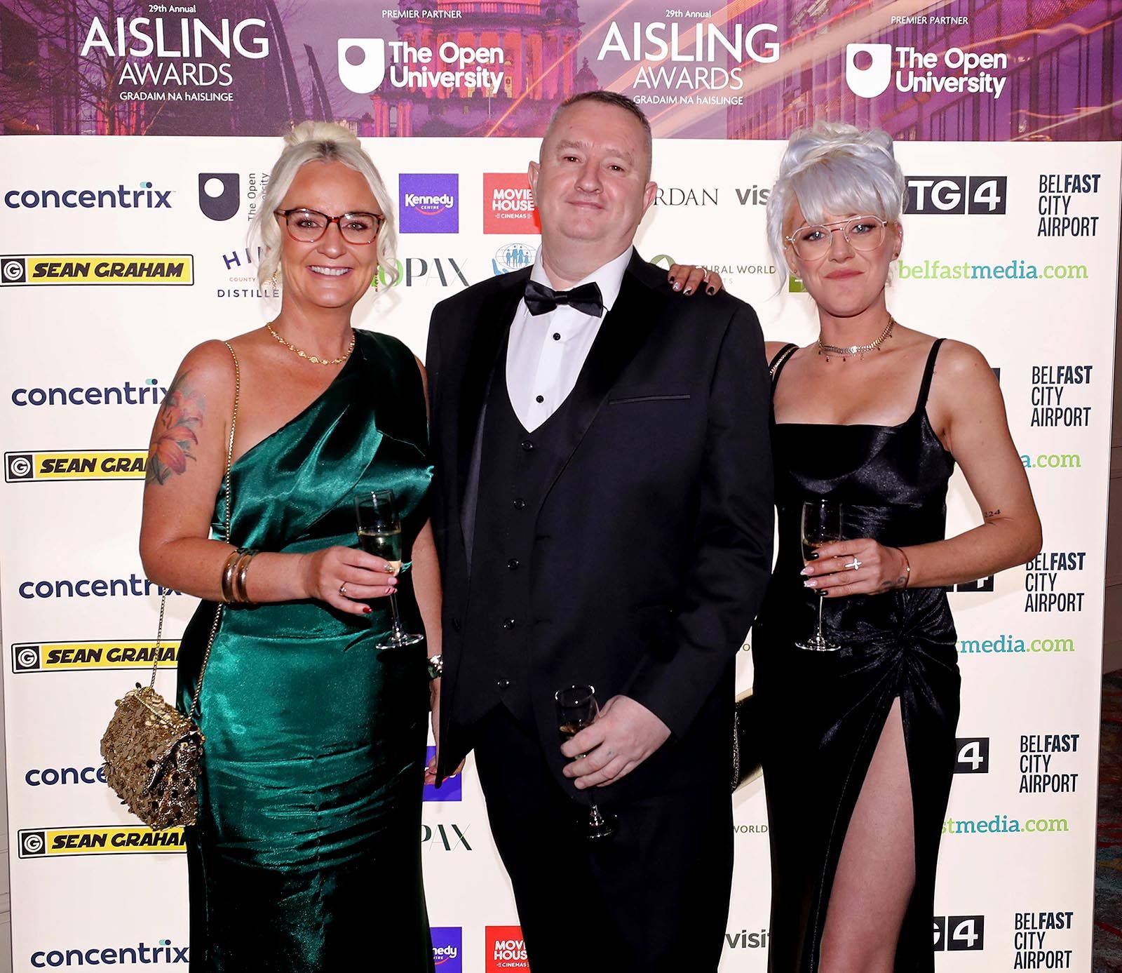 Lisa Kelly, Damien Lindsay and Mary McQuillan from St James' Community Farm