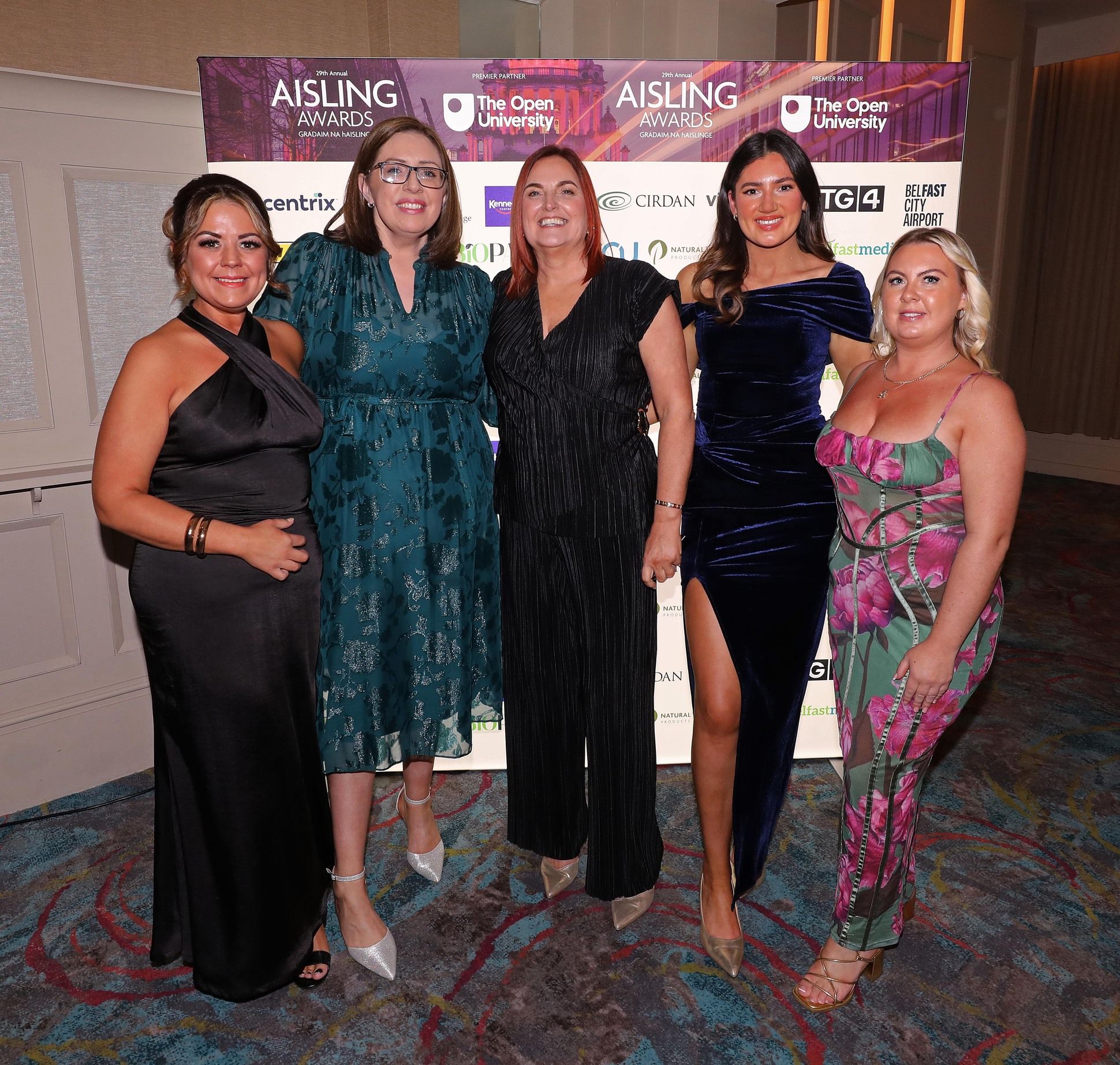 Cliodhna Maguire, Sarah Rainey, Ellen Cahill, Rachel Hughes and Grainne Cairns from Blackmountain Shared Space