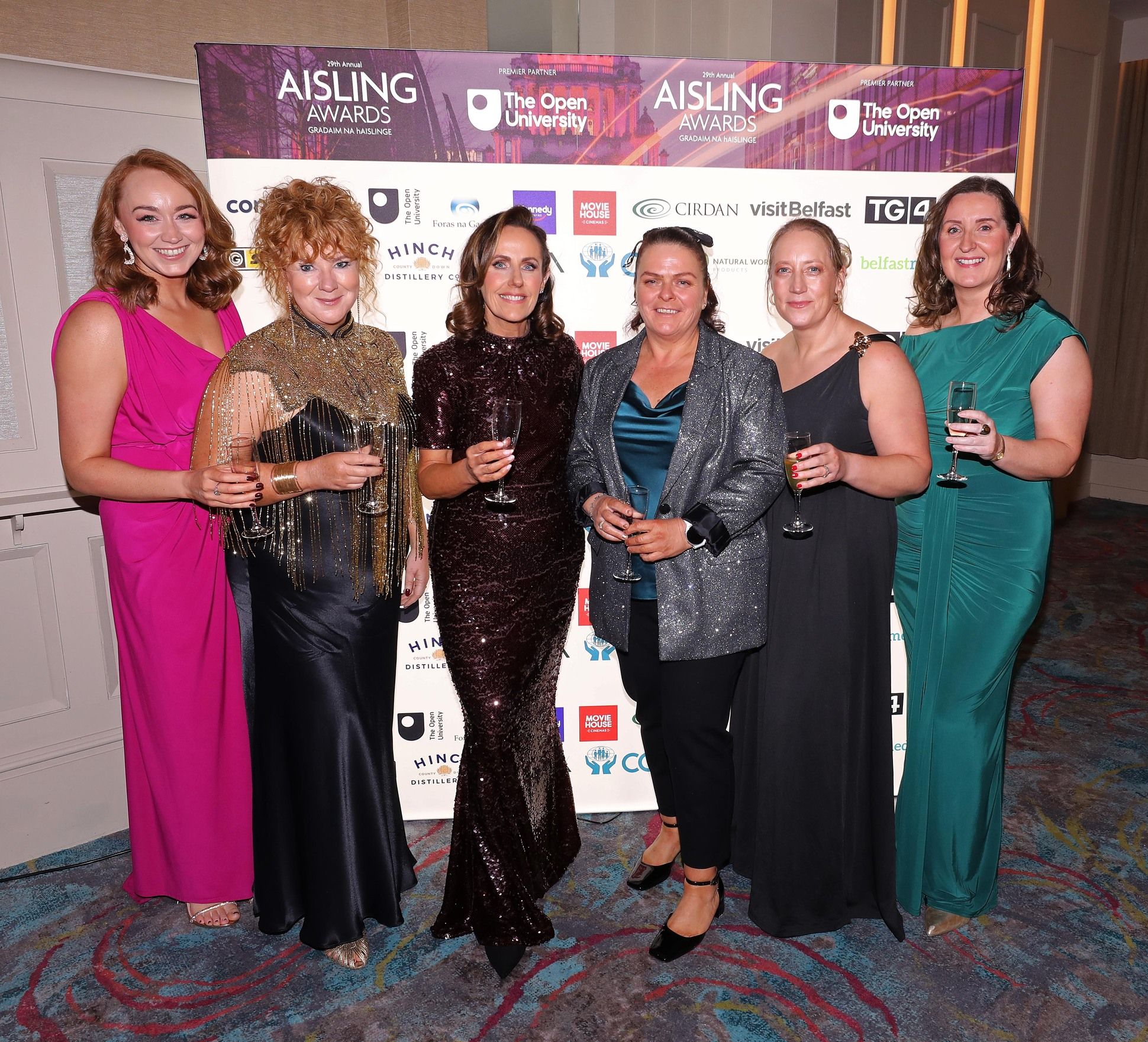 Kelly McGonnell, Joanne O'Kane, Fiona Maguire, Trisha Young, Gemma Cunningham and Aine Ni Cheara