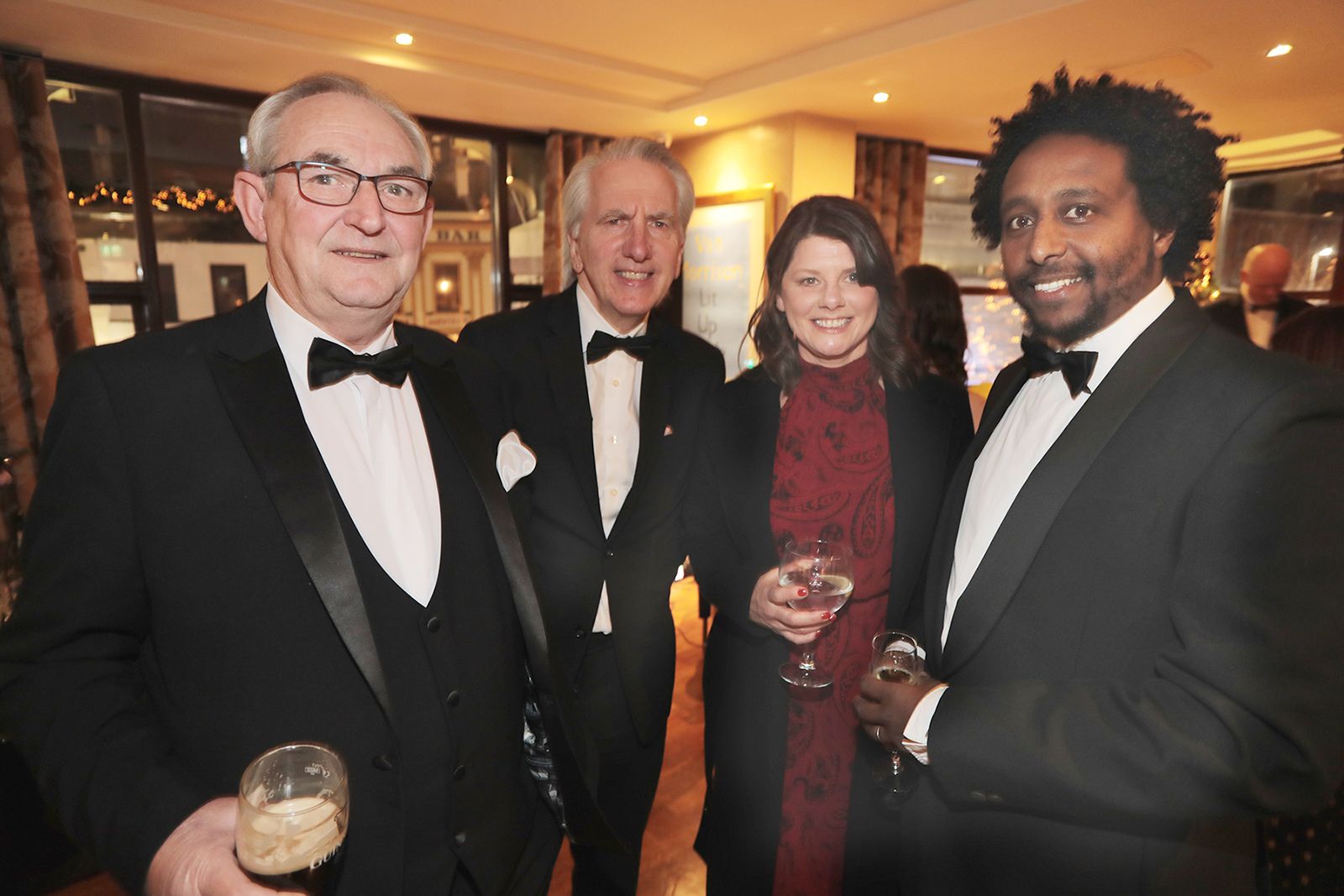 Sean Boyle, Sharon McMaster, Biruk Sahle and Mairtin O'Muilleoir 