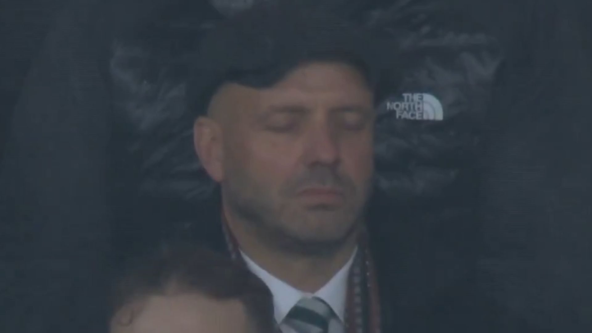 EMBARRASSING: Celtic Head of Football Operations, Paul Tisdale, enjoying a well deserved nap