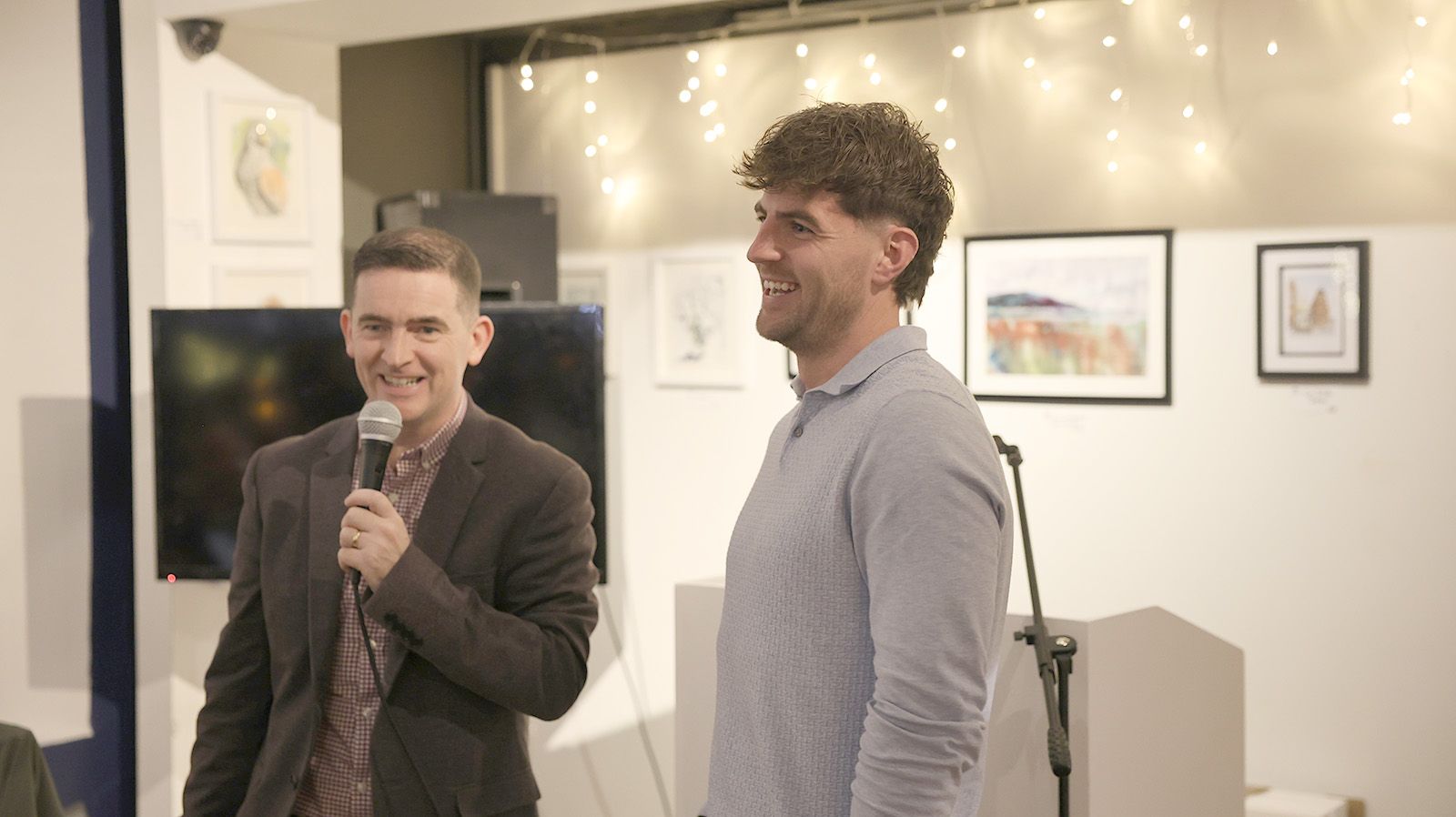 Special guests of the evening were Mark Harte (left) and Dáire Ó Baoill 