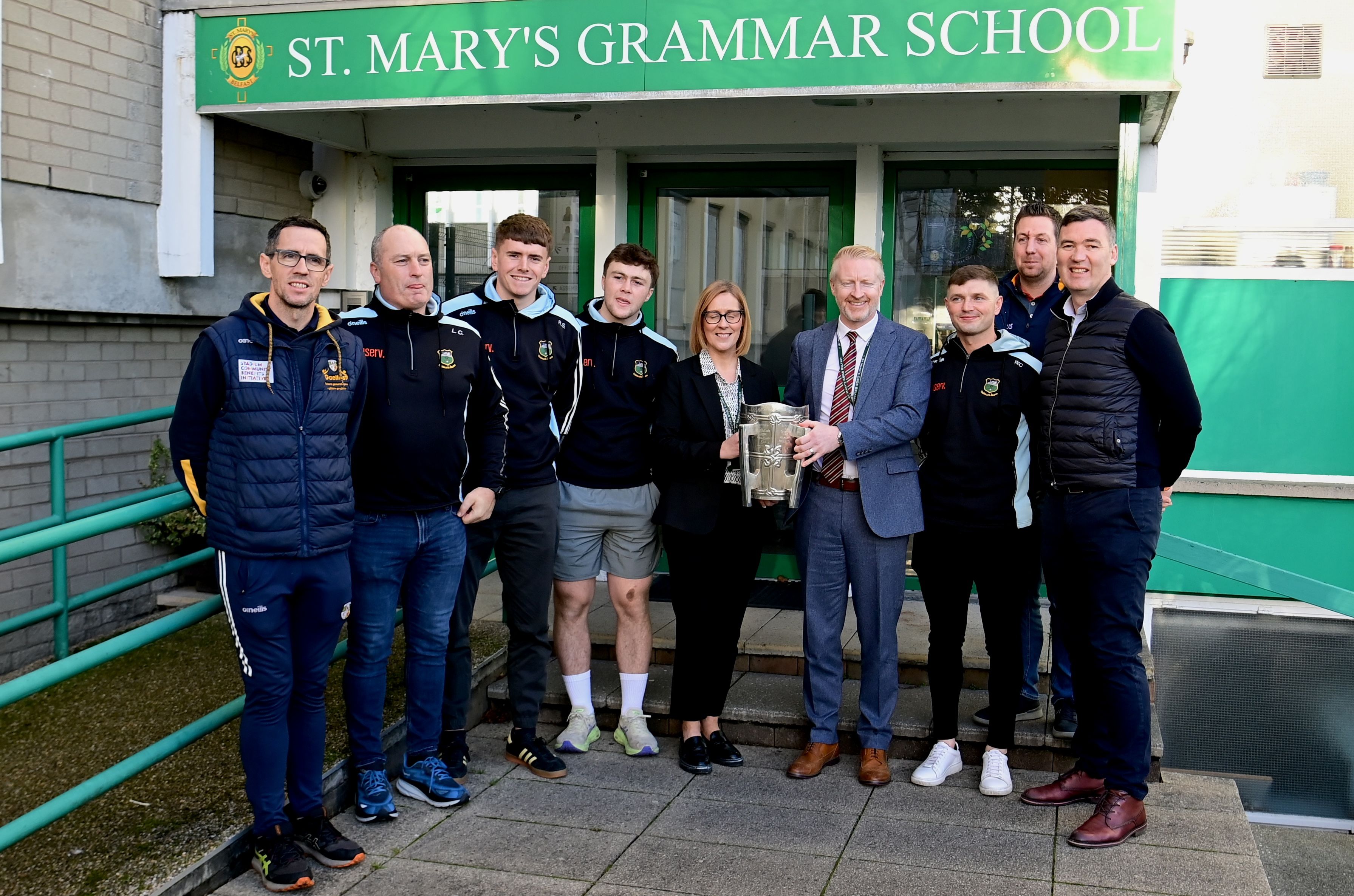 AMONG THE STARS: Tipperary\'s All-Ireland winning panel visited St Mary\'s last Friday