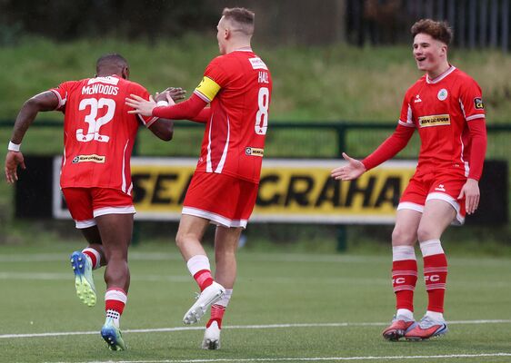 SOCCER: Ten-men Cliftonville thump Lurgan Blues in Premiership clash