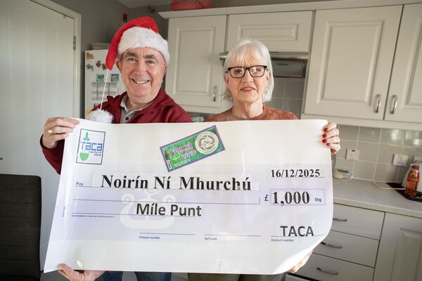 Nóirín wins £1,000 on Irish language scratch card