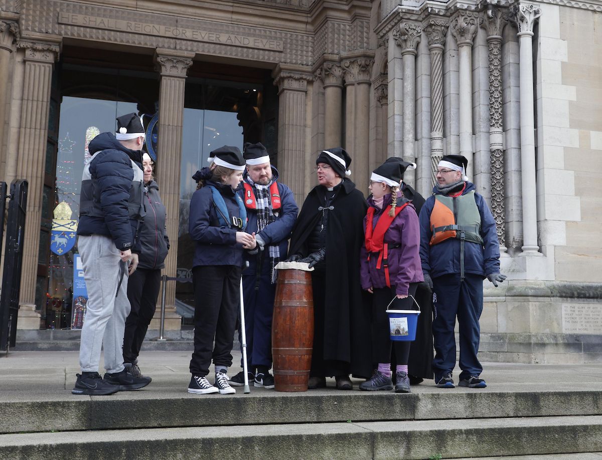 GENEROSITY: Very Reverend Dean Stephen Forde outside St Anne\'s Cathedral