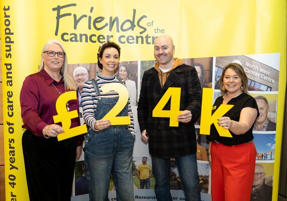 Comedian Paddy raises £24,000 for cancer charity