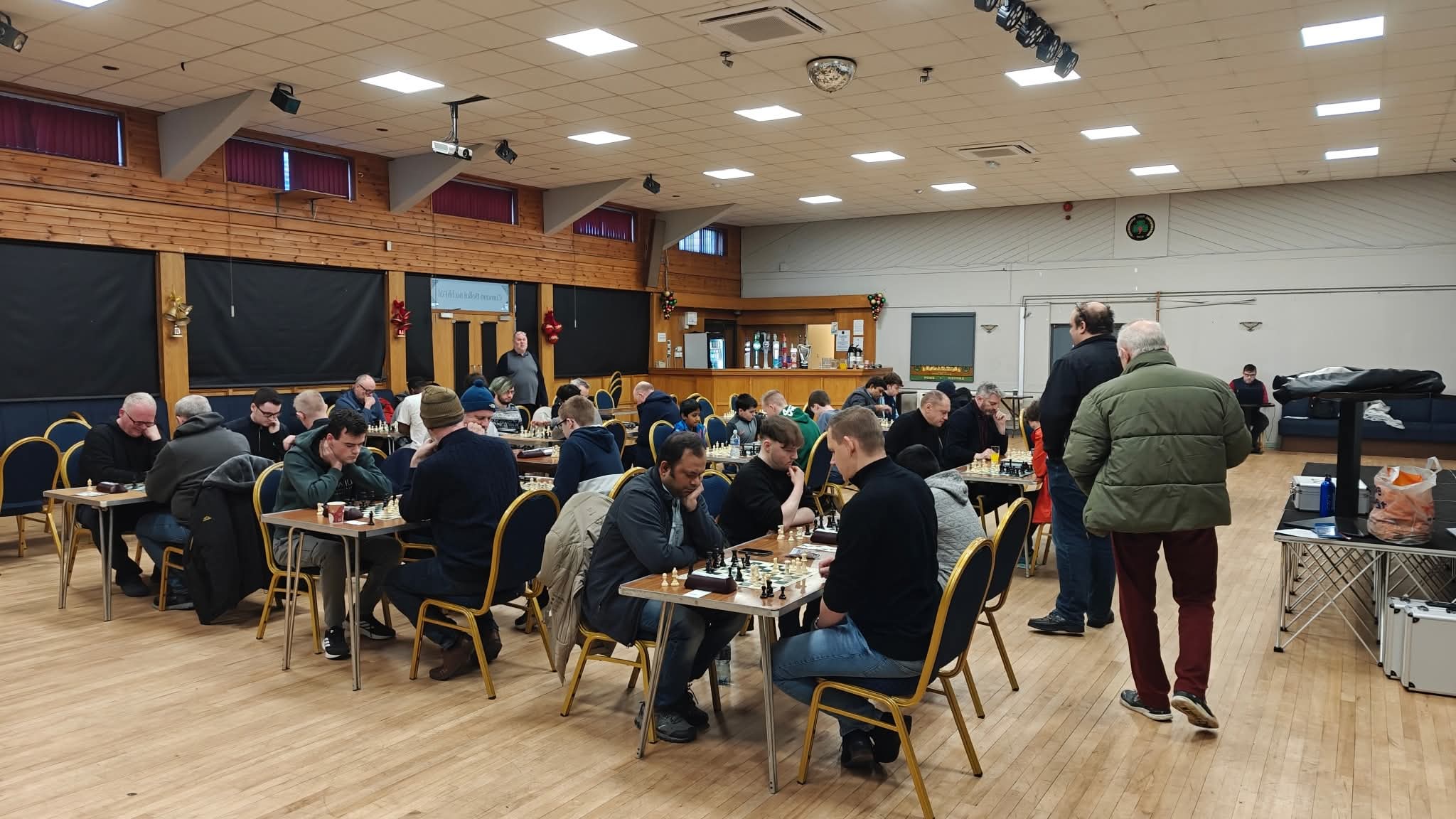 CHECKMATE: Players at the Fruithill Tourney