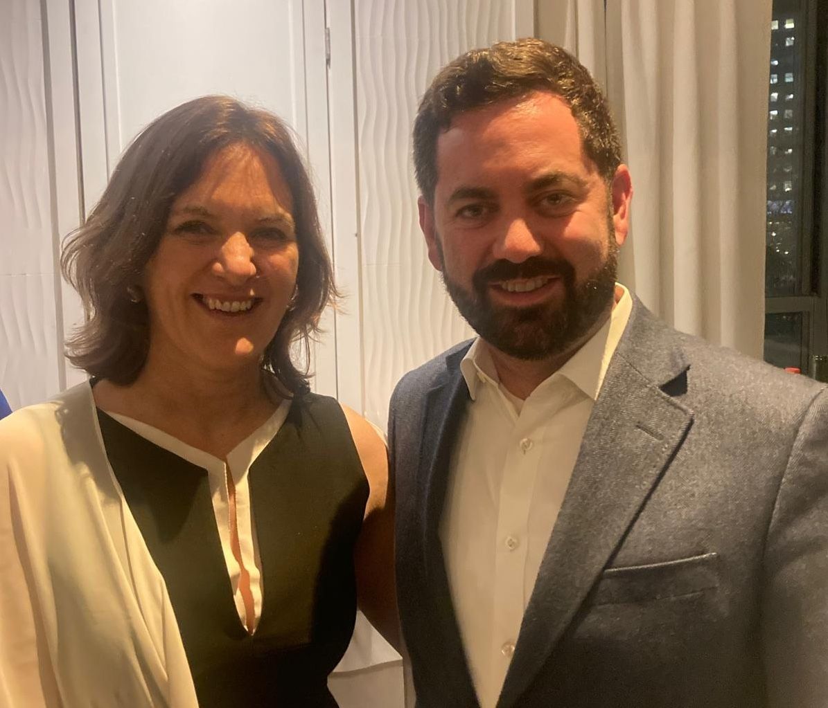 FUTURE GOVERNOR - OR ENVOY: Rep. Mike Lawler with Galway guest Aoife Ní Mhuirí at the Irish Law & Order 16th annual awards celebration in New York last week