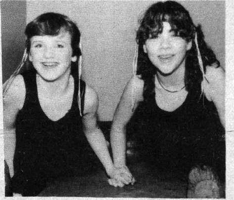 BEST FEET FORWARD: Disco dancers Tracey McKee and Michelle McCrory at the West Belfast Social Club