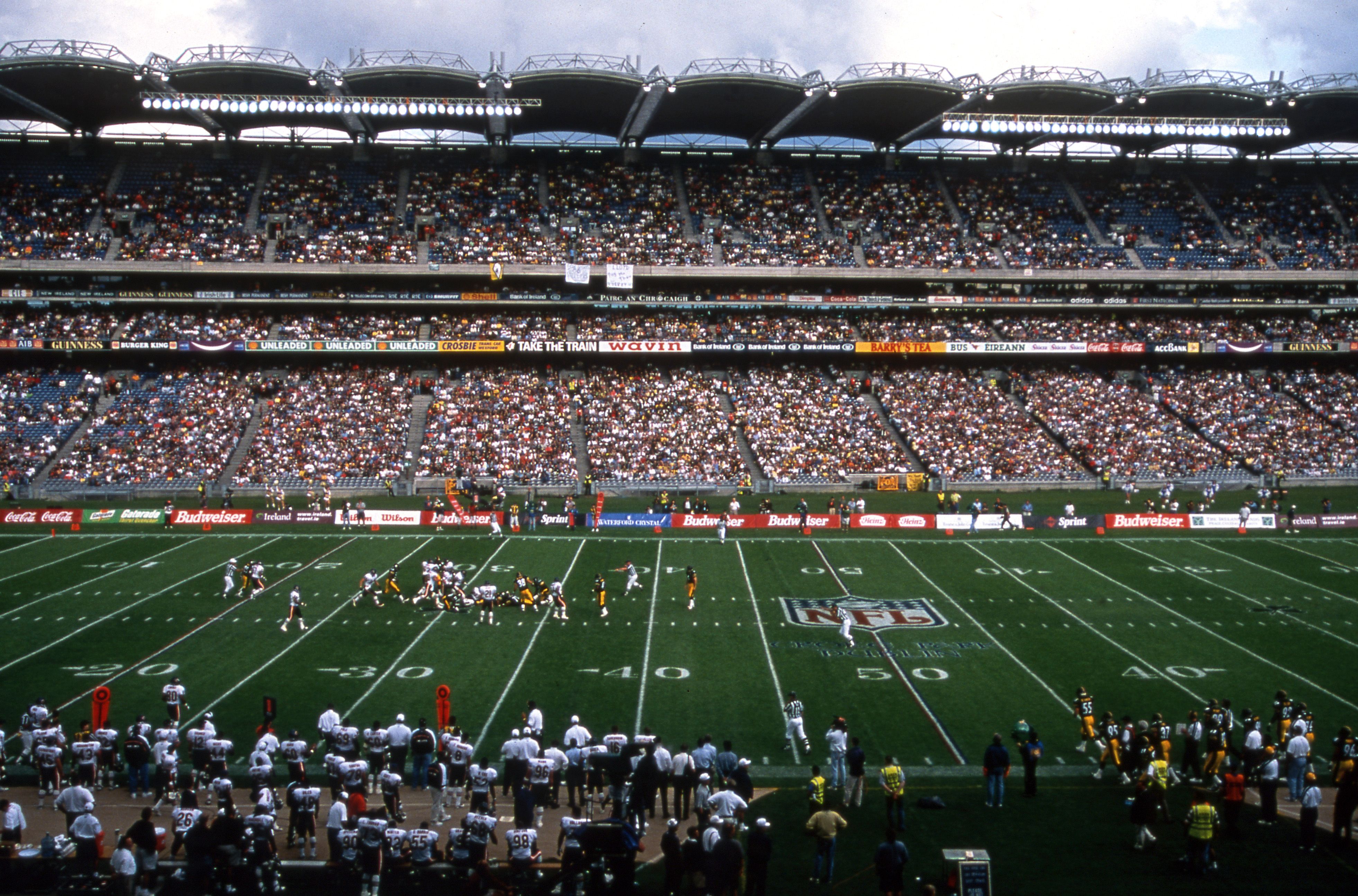 The Pittsburgh Steelers return to Croke Park where they played the Chicago Bears in a pre-season game in 1997