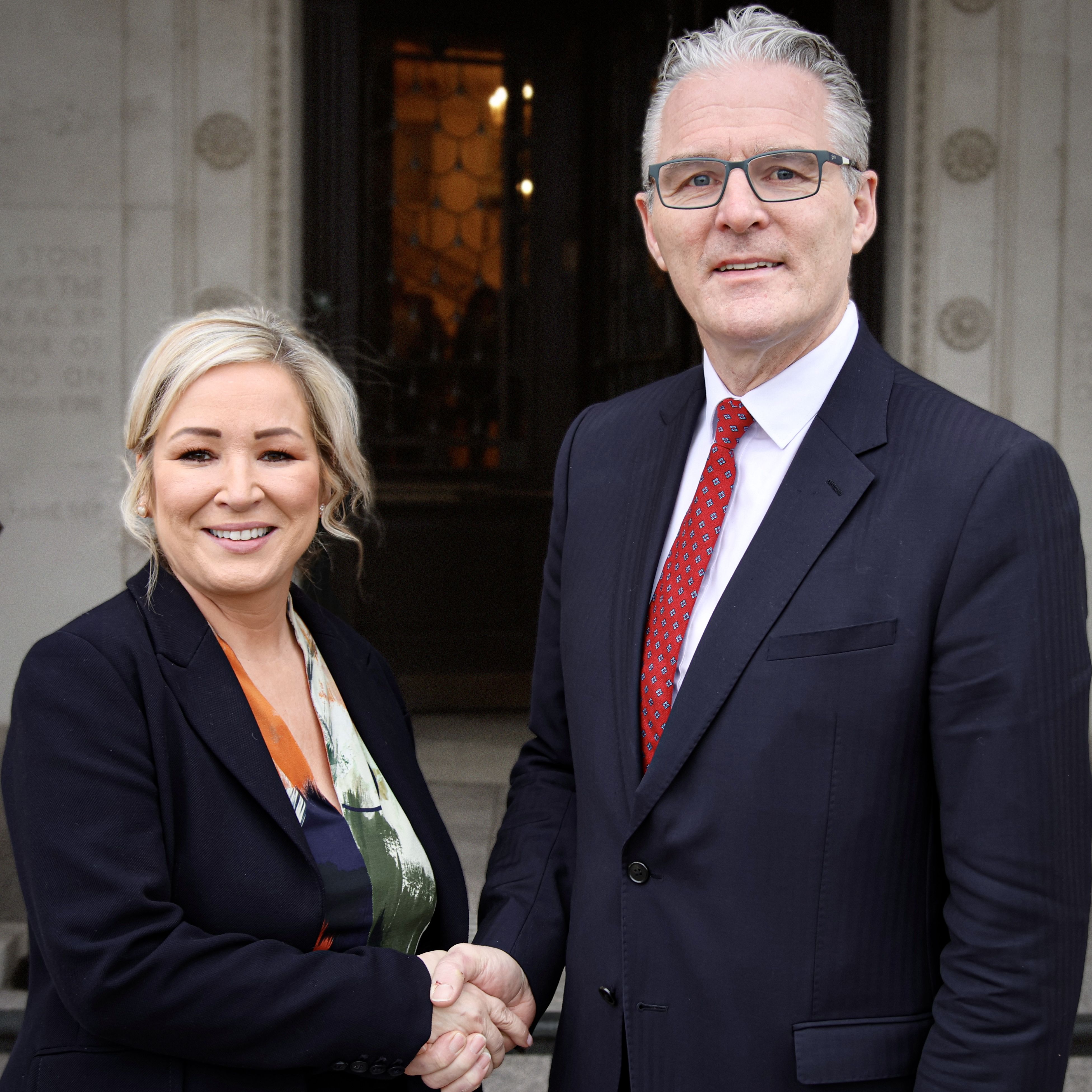 PRICE TAG: GAA President Jarlath Burns revealed the £260million figure after a meeting with First Minister Michelle O’Neill at Stormont