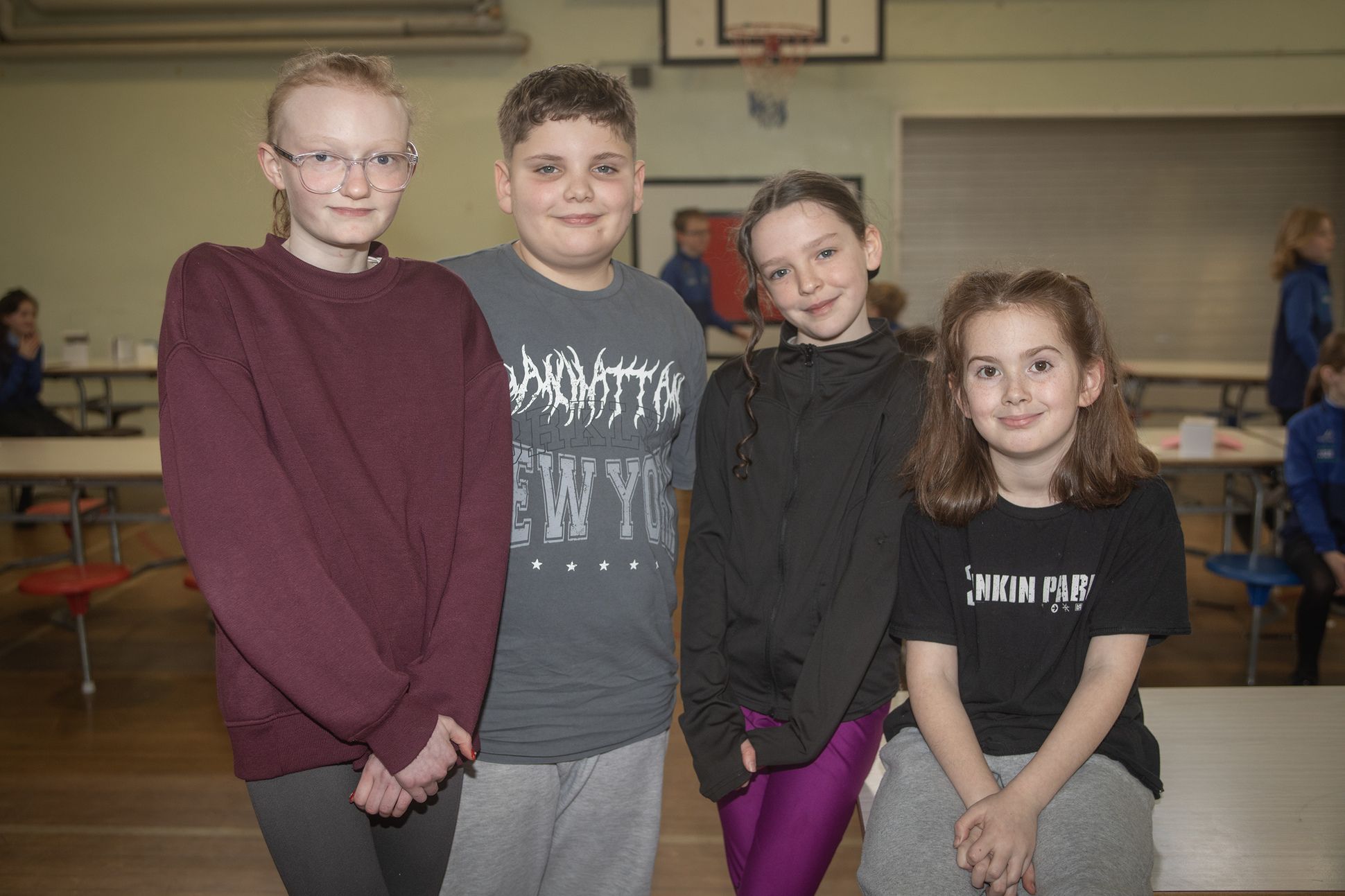 Holy Child’s Lola, Caleb, Cassidy and Scarlett who took part in the SAG Credit Union Quiz last week