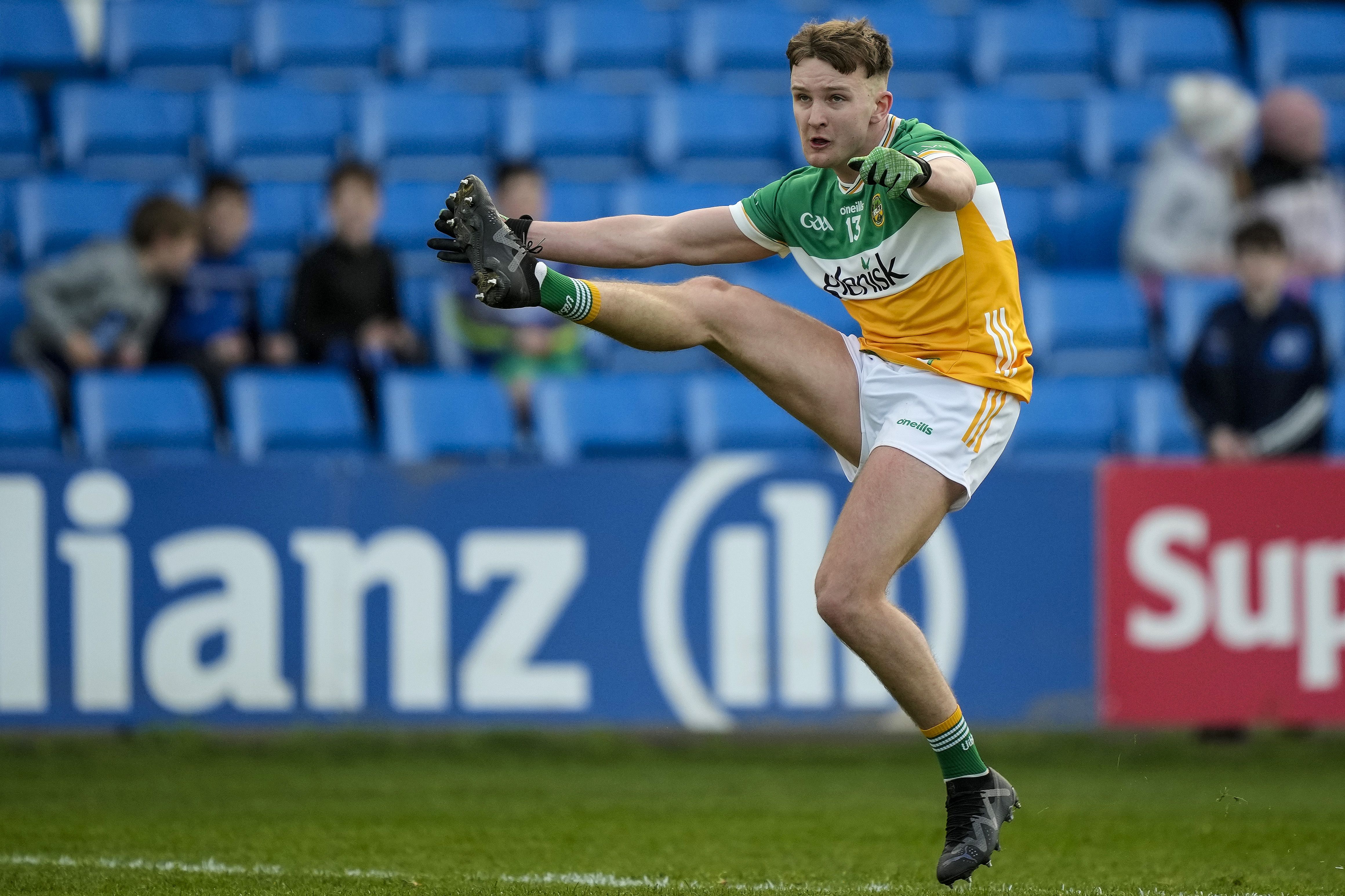 Keith O\'Neill netted twice inthe second period for Offaly 