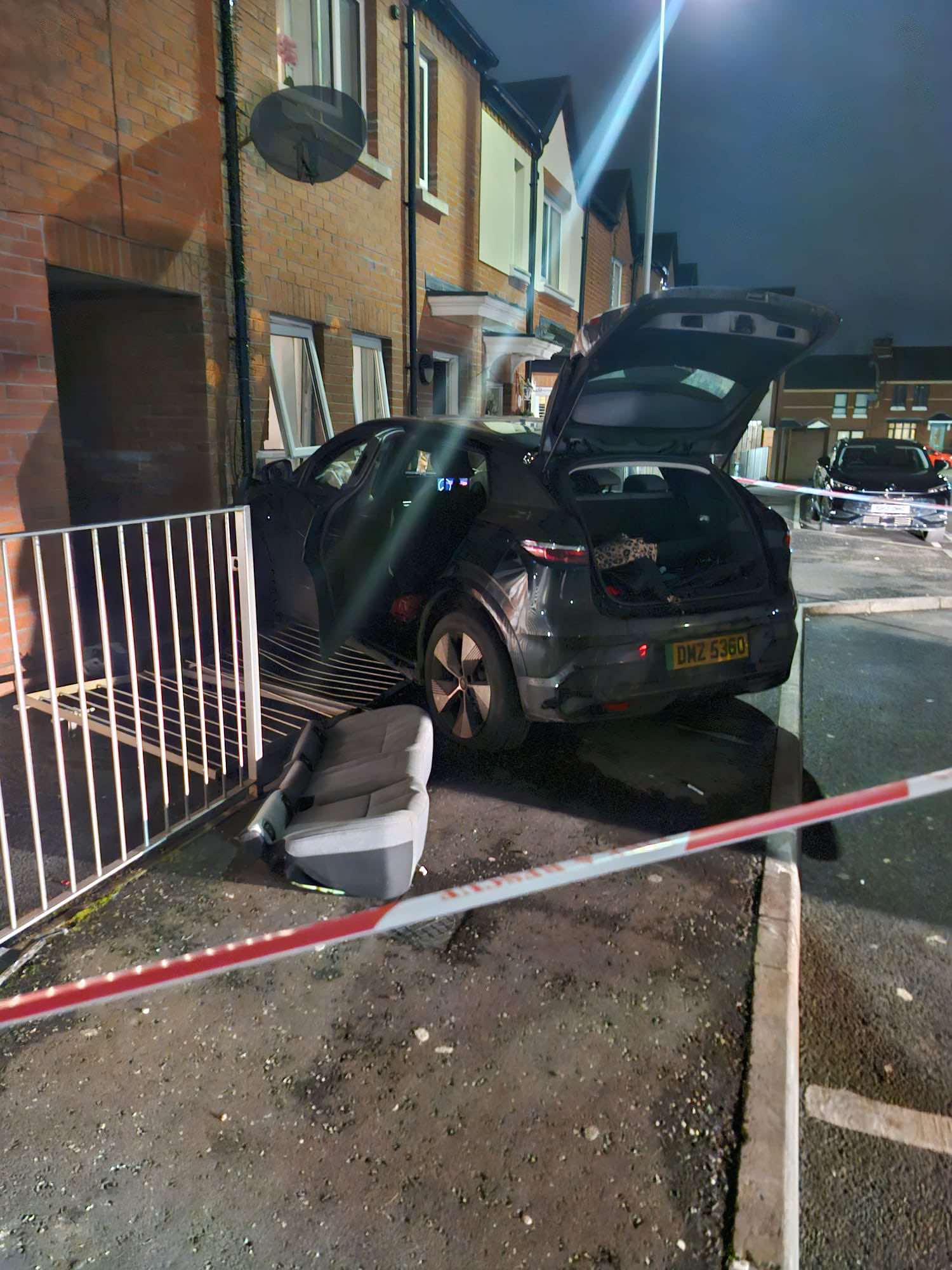 CRASH: The scene in Rose Street