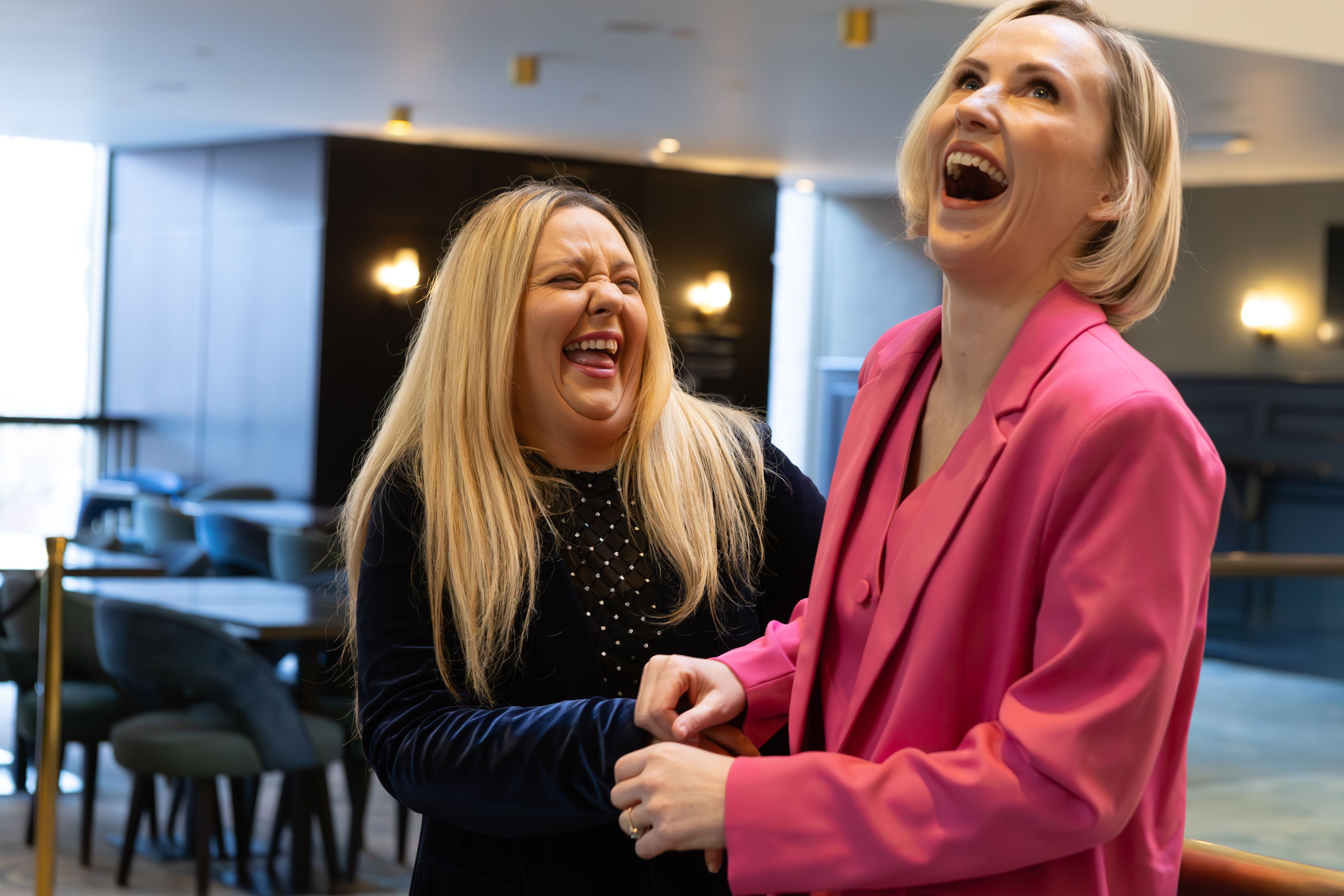 ALL SHOOK UP: Caroline Curran and Orla Gormley star in Martin Lynch’s latest play