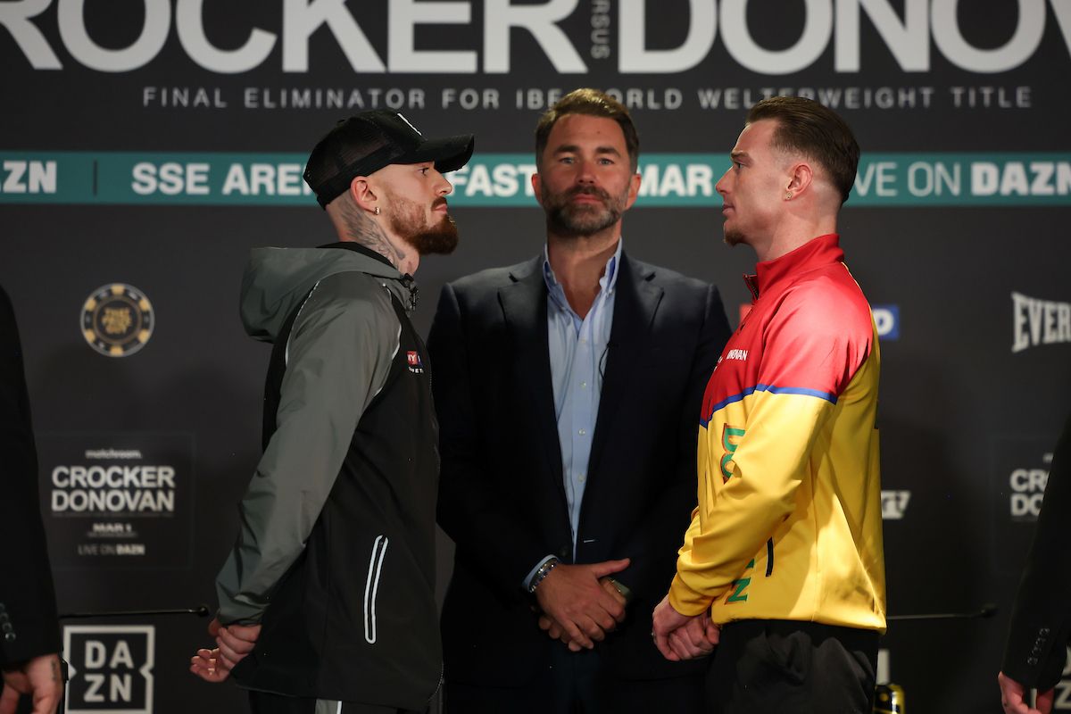 Lewis Crocker and Paddy Donovan are both supremely confident of victory, but which will move on to fight for the IBF welterweight title?