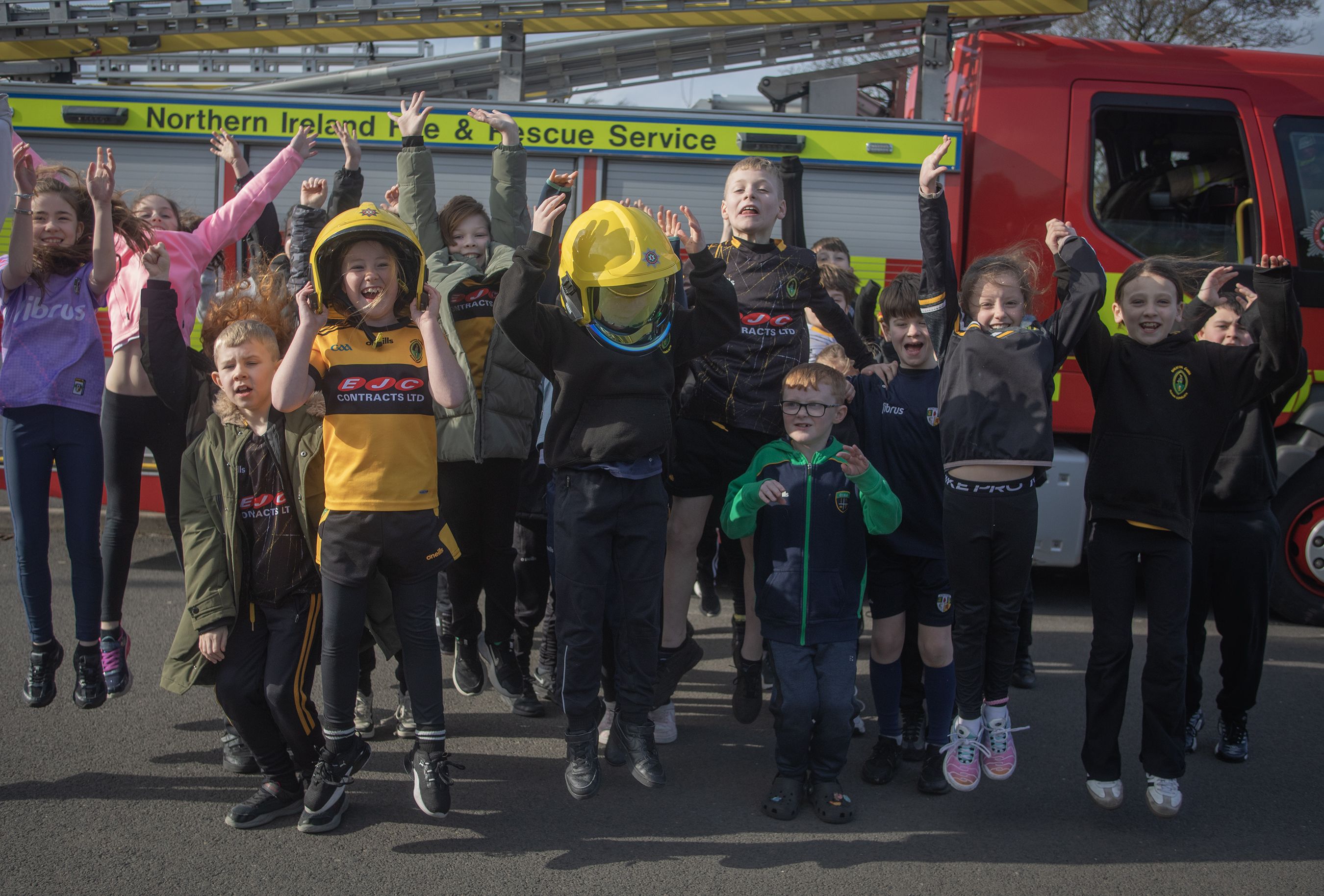 FIRE SAFETY: P5 pupils from Gaelscoil Éanna 