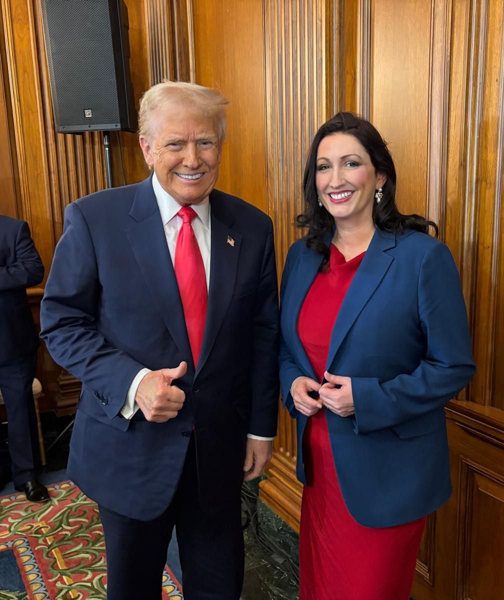 SMILES: Deputy First Minister Emma Little-Pengelly and President Donald Trump at the White House