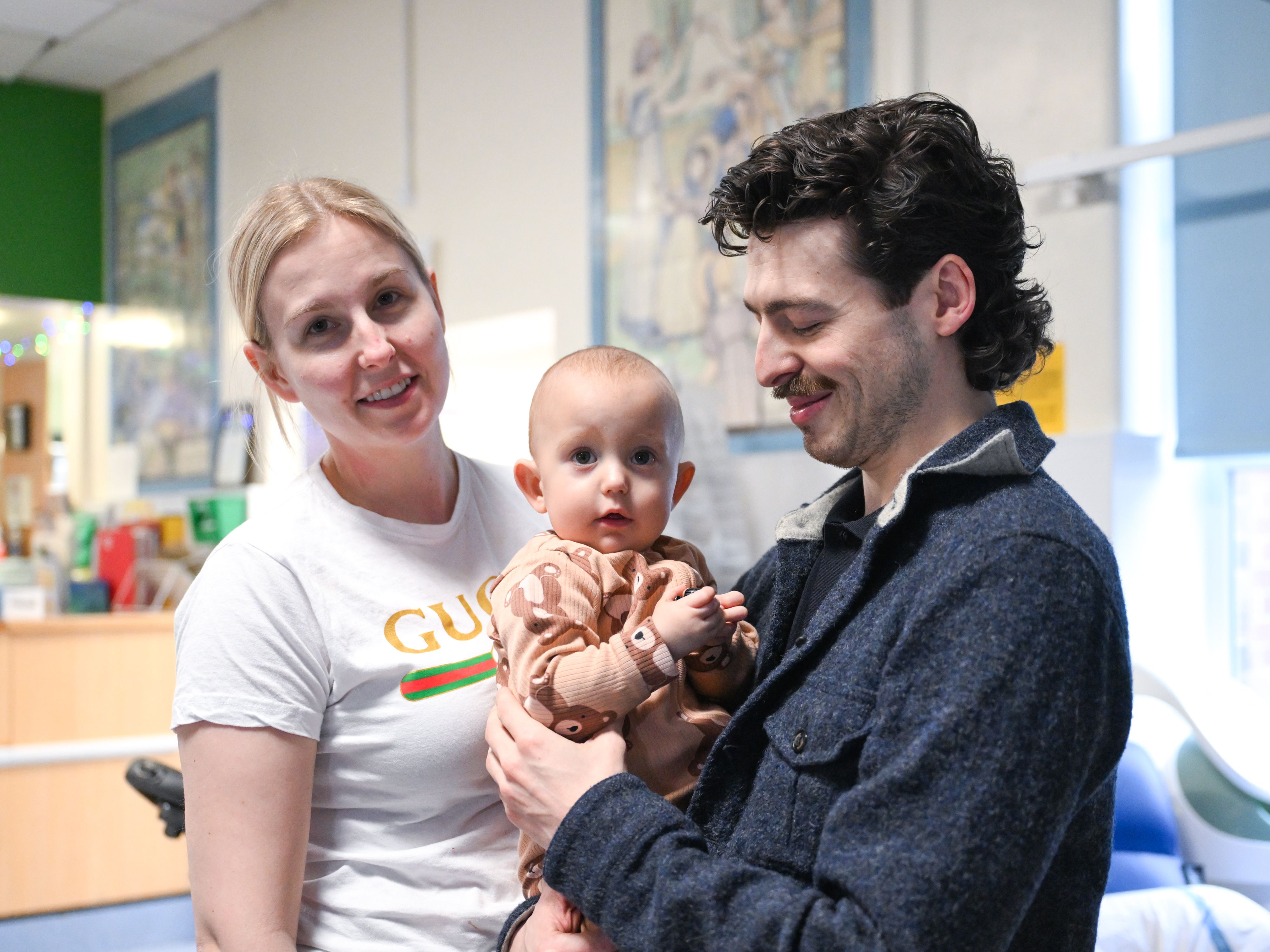 GOOD COMPANY: Actor Anthony Boyle during his visit to the Royal Belfast Hospital for Sick Children