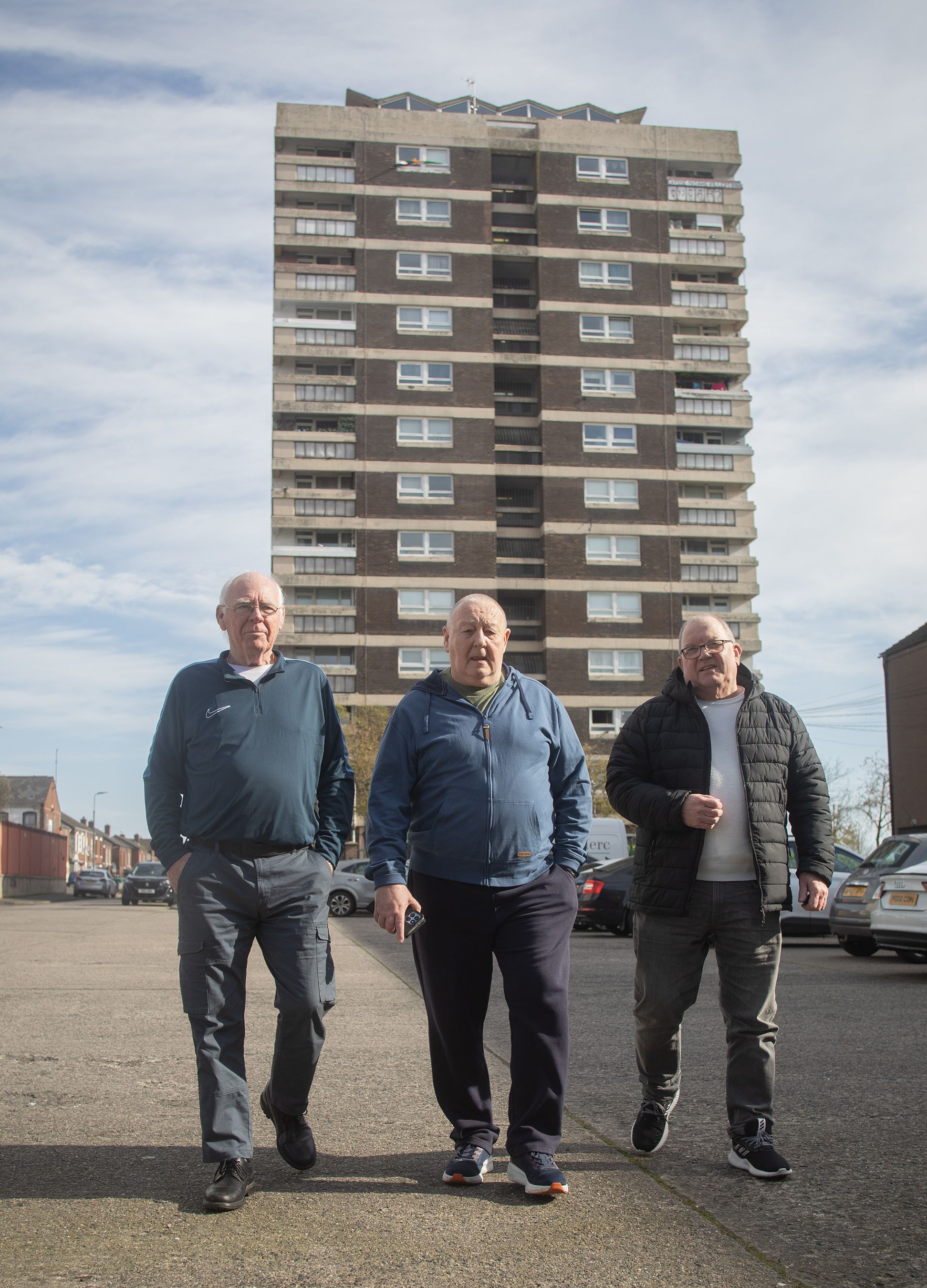 DEMOLITION DOUBTS: Frank Dempsey, Gerard Brophy and Liam Wiggins from St Patrick\'s and St Joseph\'s Housing Association